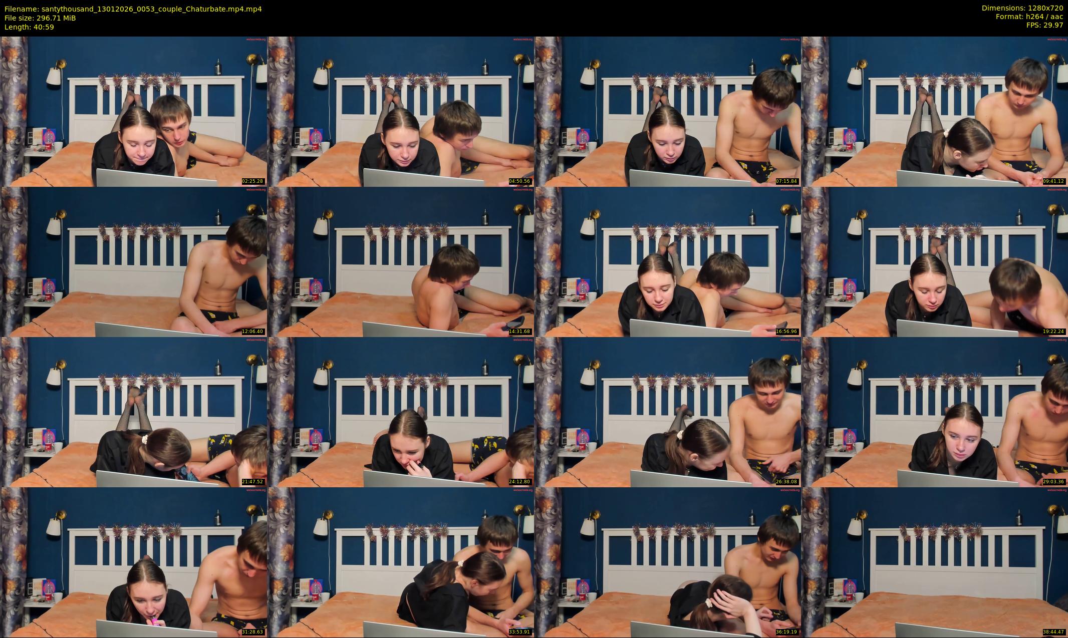 santythousand — 41 minute Chaturbate couple cam show recording, 720p, Jan 13, 2026