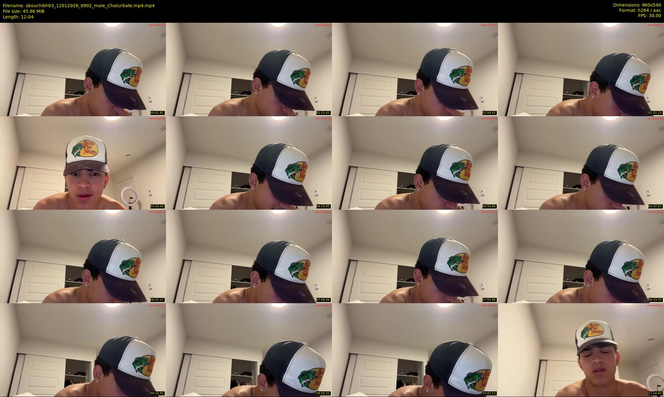 sbouchikh03 — 13 minute Chaturbate male cam show recording, 480p, Jan 12, 2026