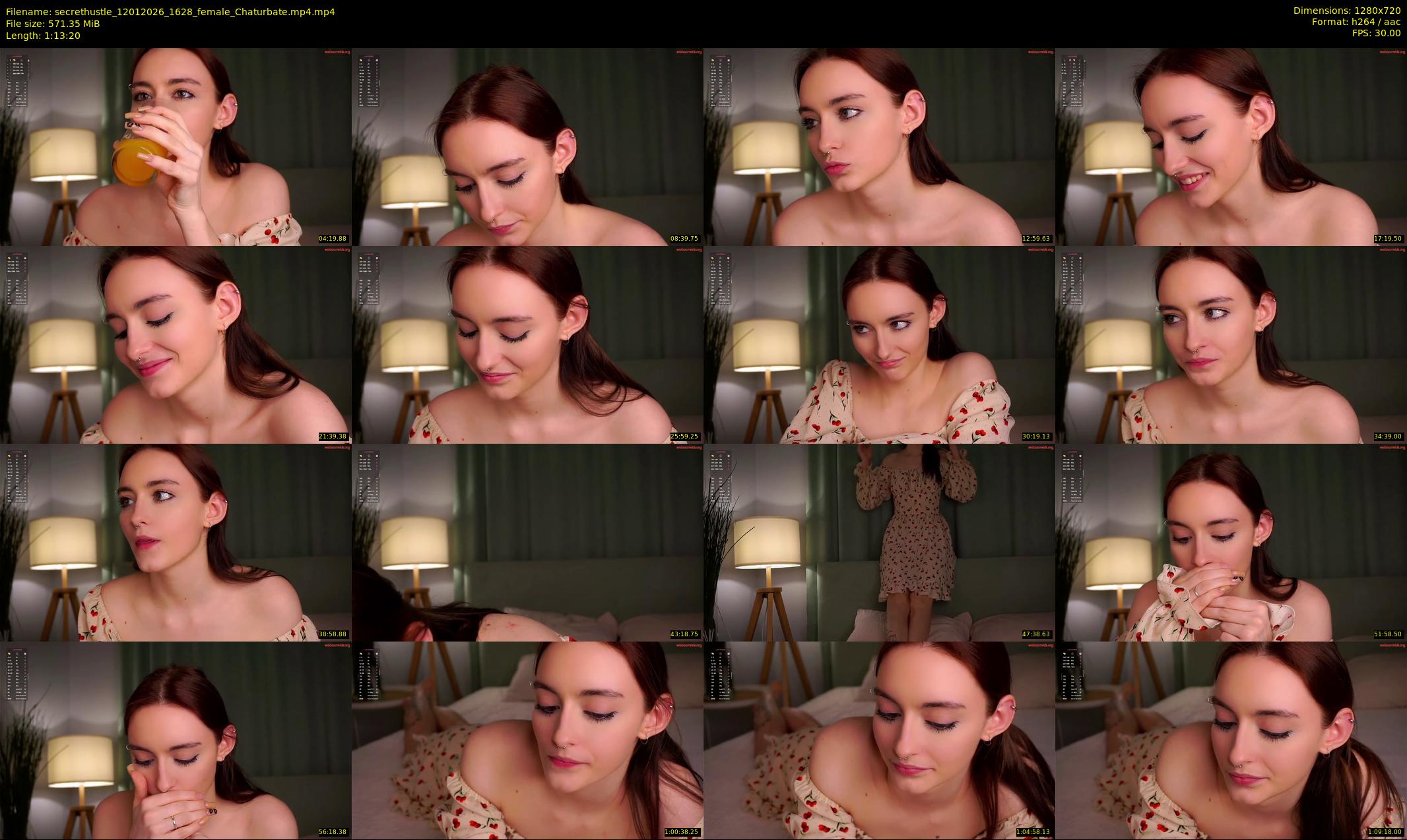 secrethustle — 74 minute Chaturbate female cam show recording, 720p, Jan 12, 2026