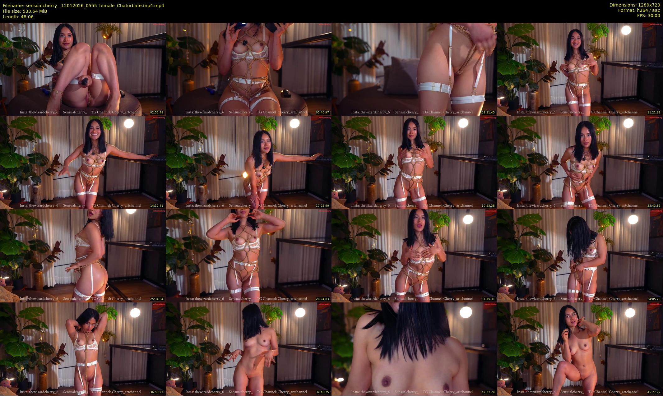 sensualcherry_ — 49 minute Chaturbate female cam show recording, 720p, Jan 12, 2026