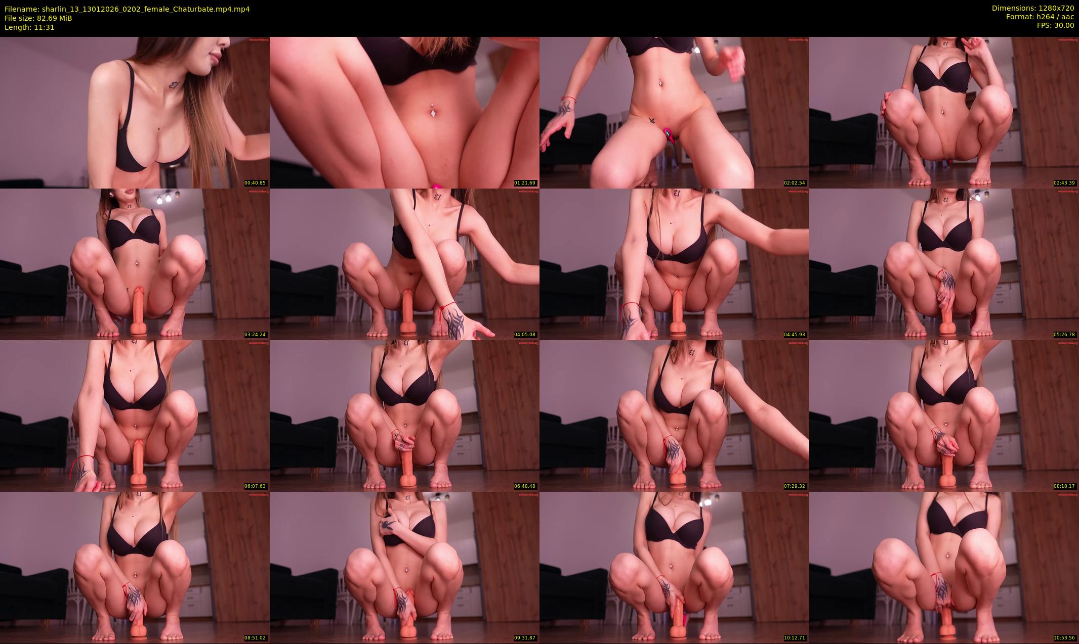 sharlin_13 — 12 minute Chaturbate female cam show recording, 720p, Jan 13, 2026