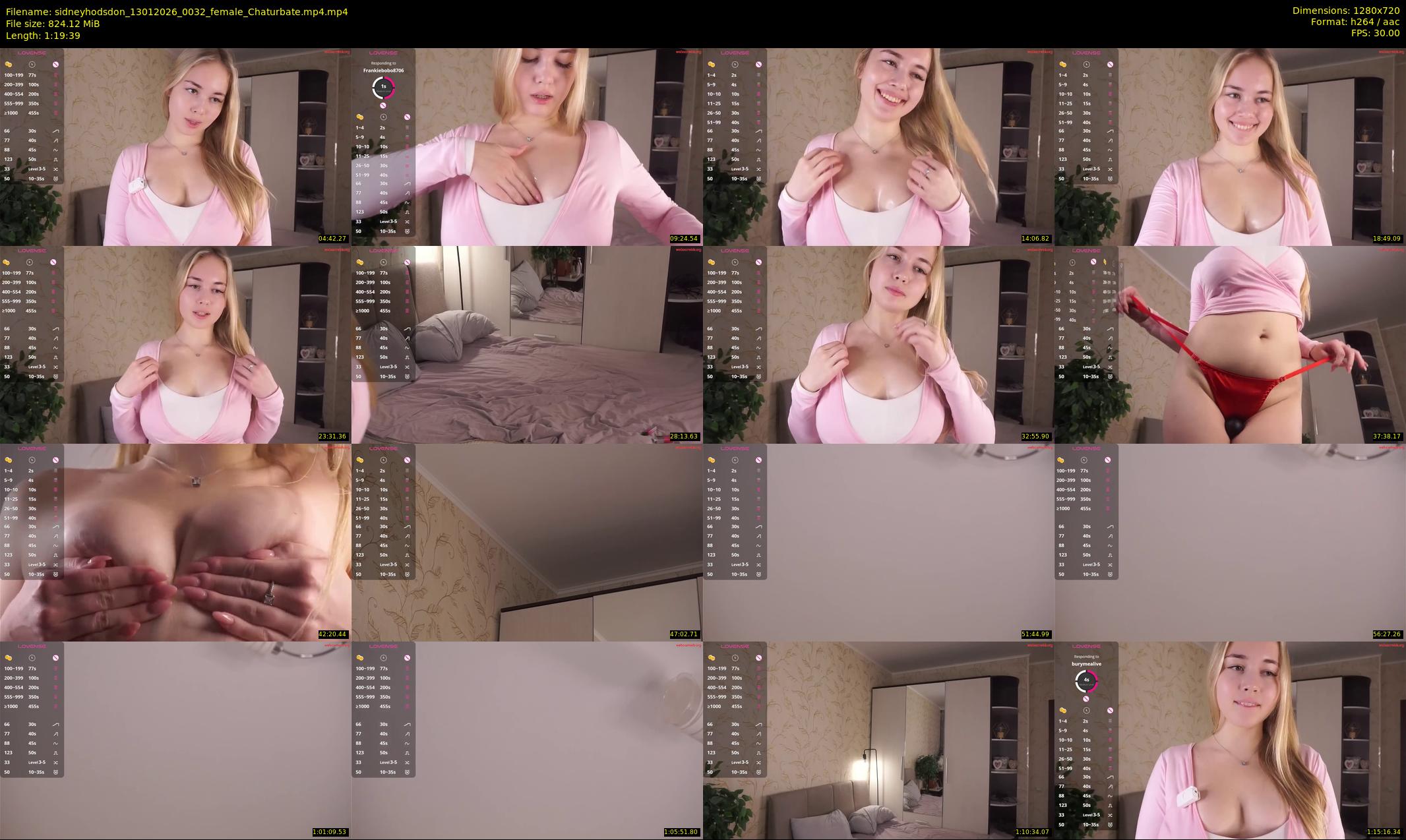 sidneyhodsdon — 80 minute Chaturbate female cam show recording, 720p, Jan 13, 2026