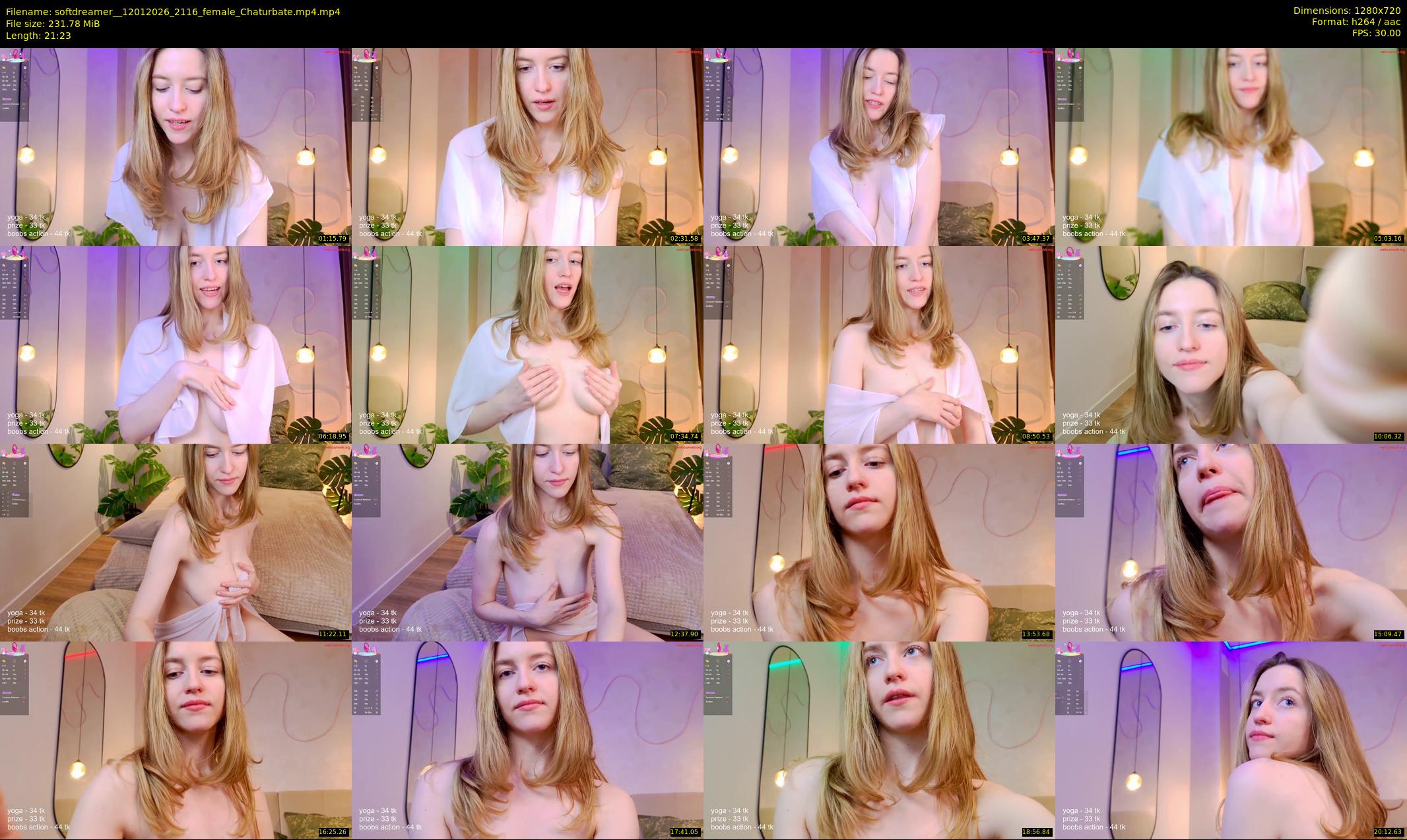 softdreamer_ — 22 minute Chaturbate female cam show recording, 720p, Jan 12, 2026