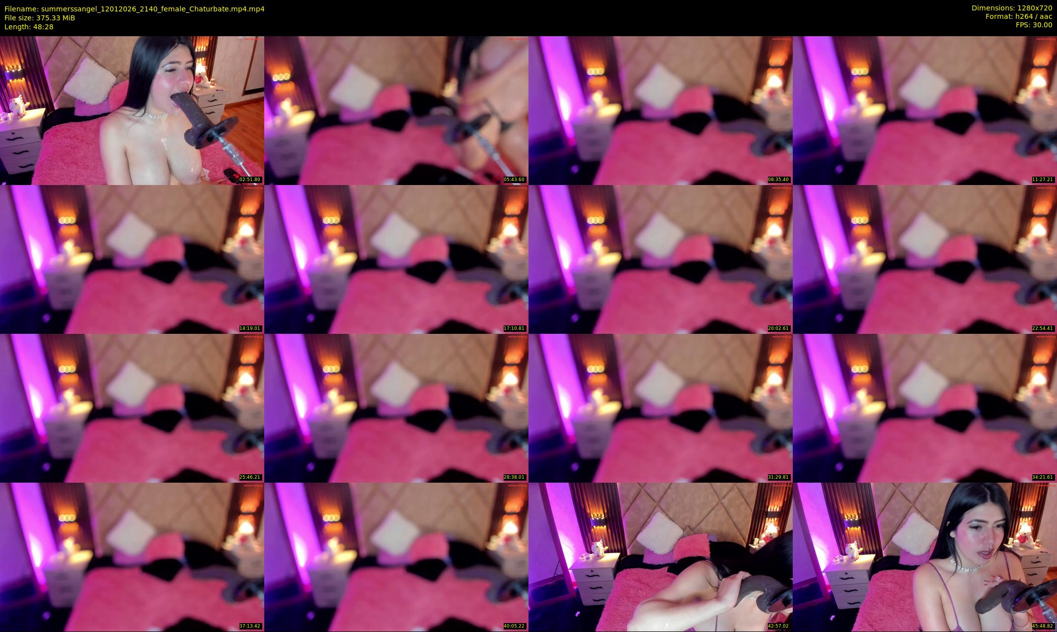 summerssangel — 49 minute Chaturbate female cam show recording, 720p, Jan 12, 2026