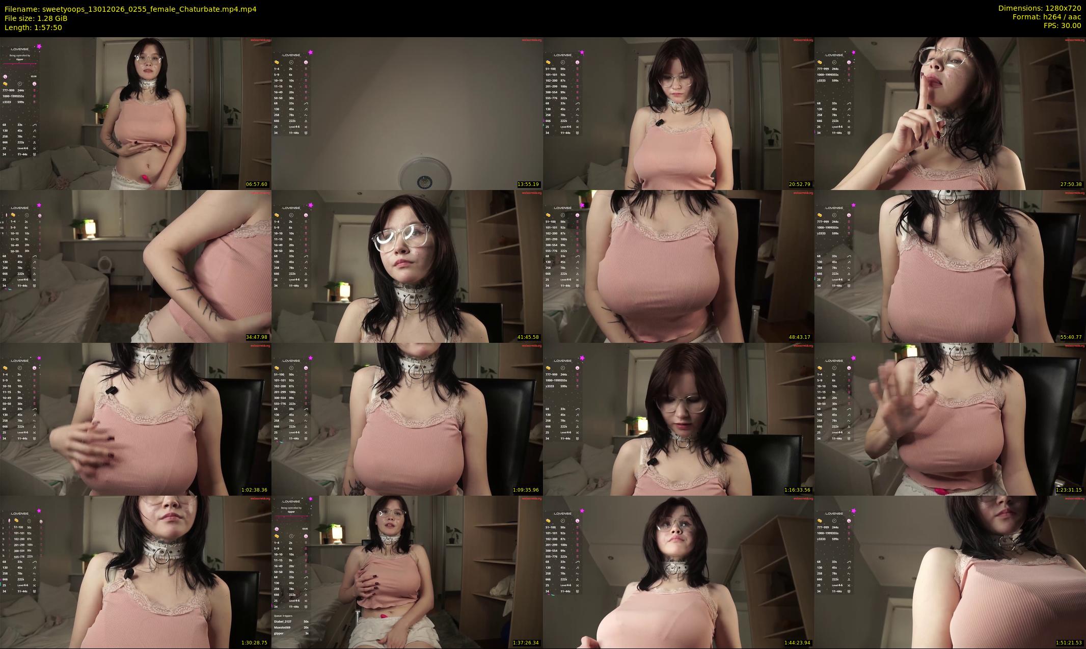 sweetyoops — 118 minute Chaturbate female cam show recording, 720p, Jan 13, 2026