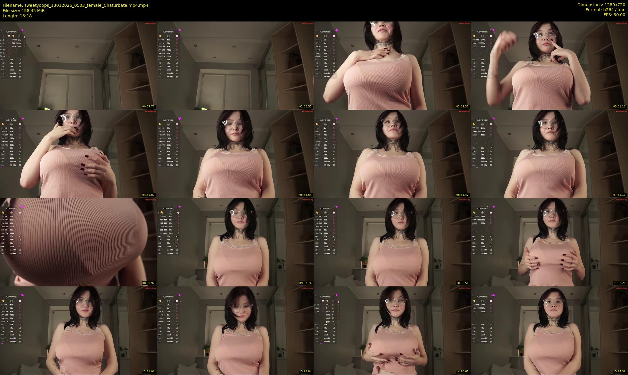 sweetyoops — 17 minute Chaturbate female cam show recording, 720p, Jan 13, 2026