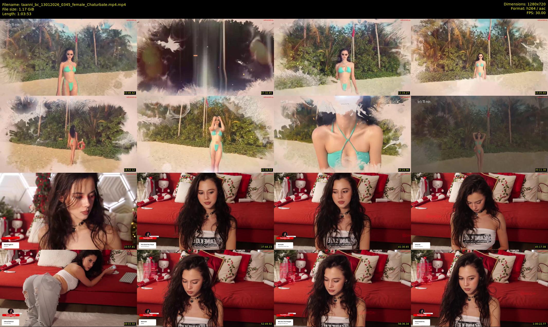 taanni_bc — 64 minute Chaturbate female cam show recording, 720p, Jan 13, 2026