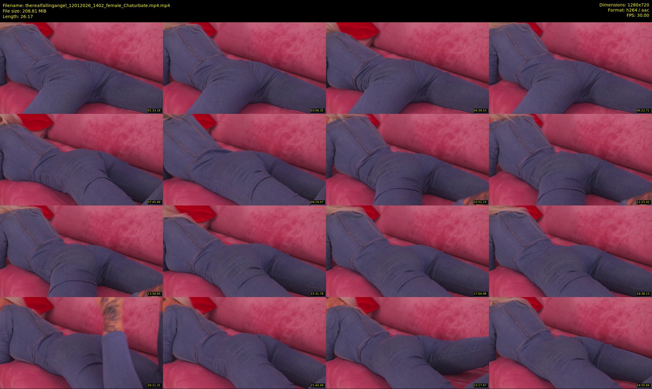 therealfallingangel — 27 minute Chaturbate female cam show recording, 720p, Jan 12, 2026