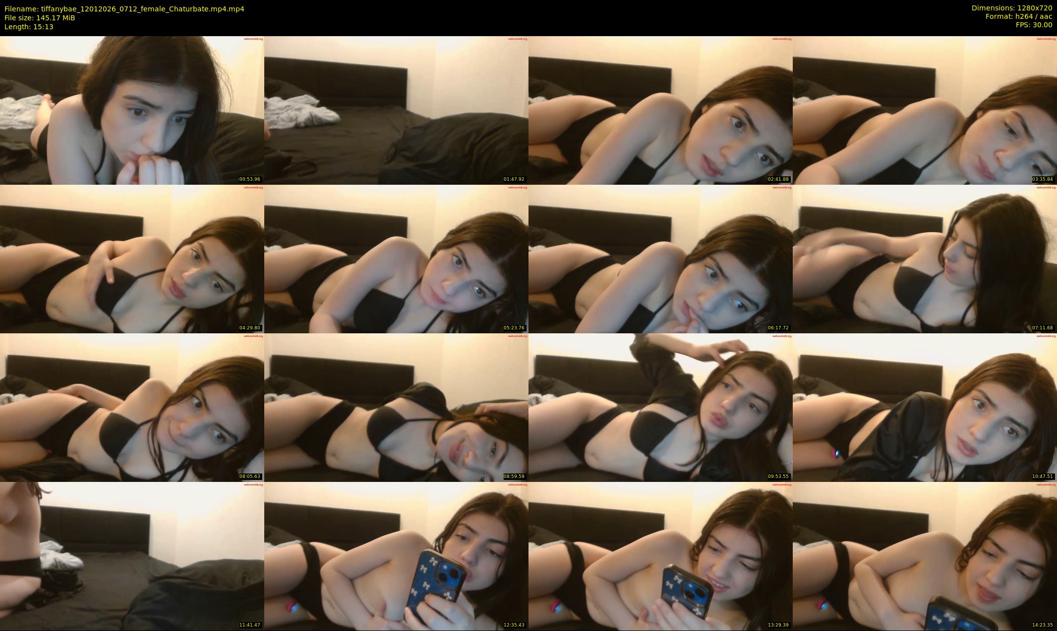 tiffanybae — 16 minute Chaturbate female cam show recording, 720p, Jan 12, 2026