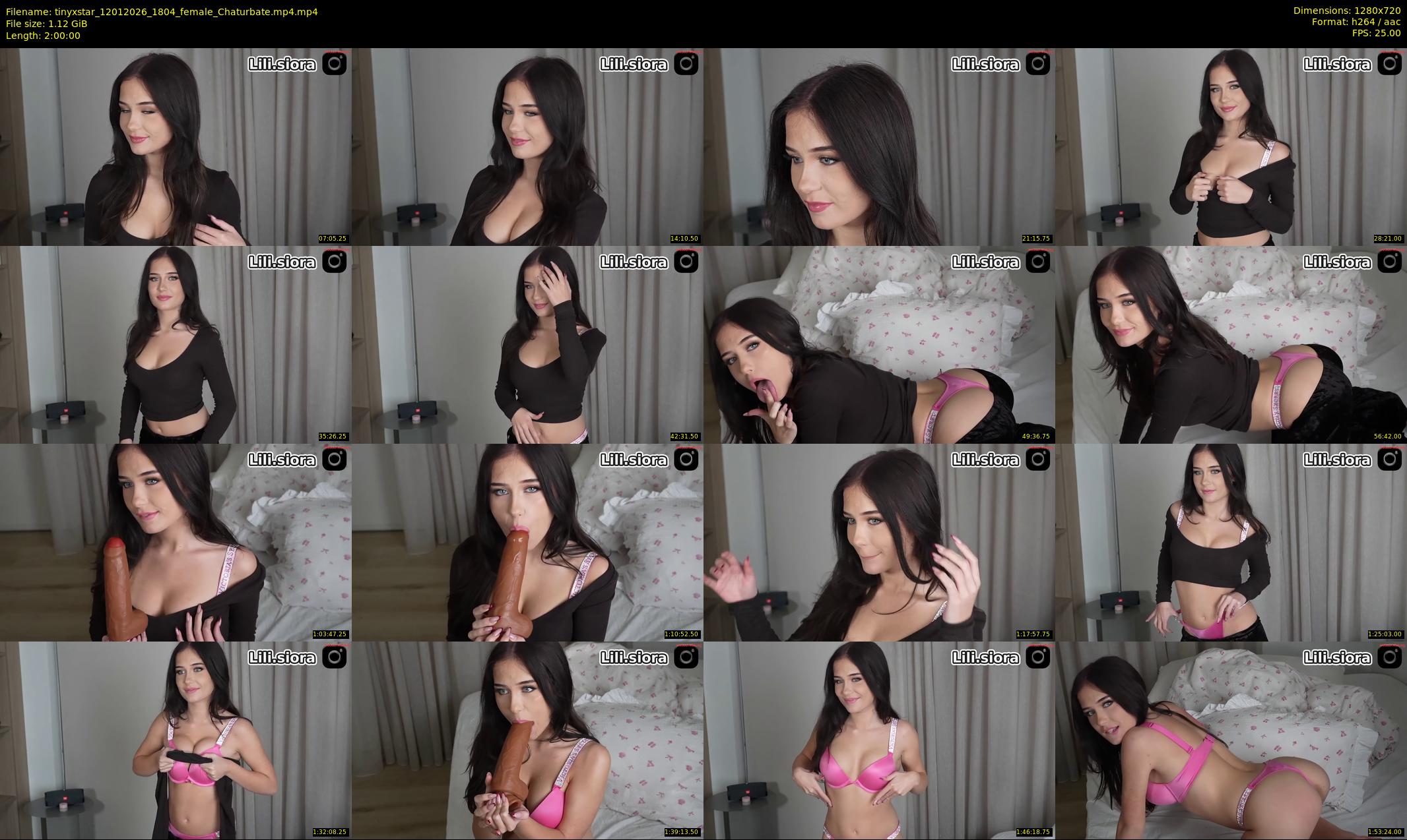 tinyxstar — 120 minute Chaturbate female cam show recording, 720p, Jan 12, 2026
