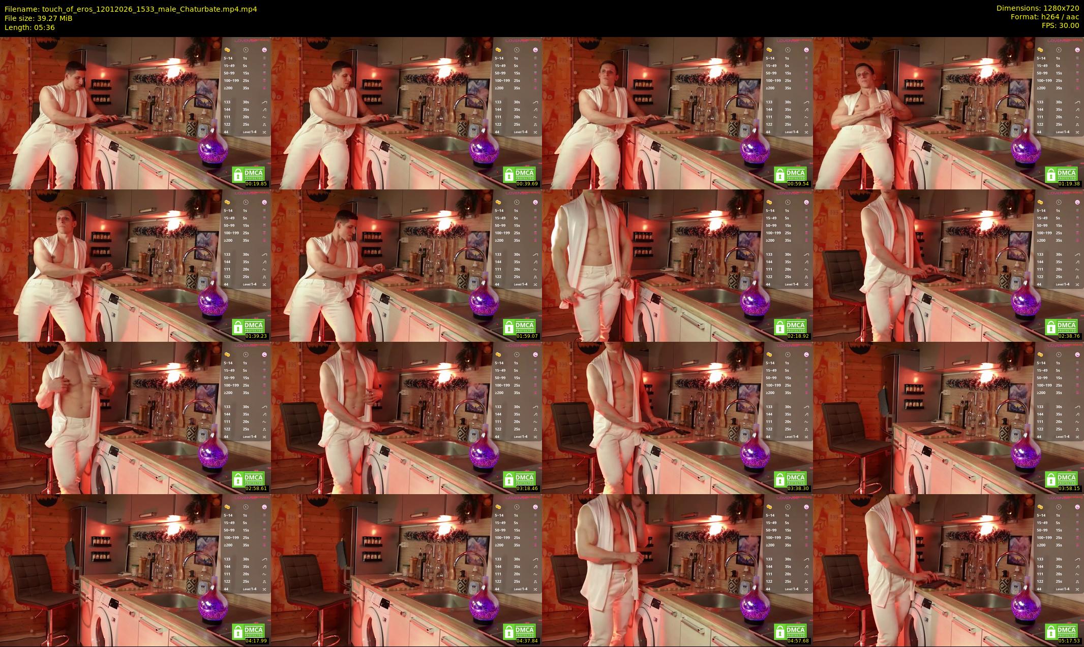 touch_of_eros — 6 minute Chaturbate male cam show recording, 720p, Jan 12, 2026