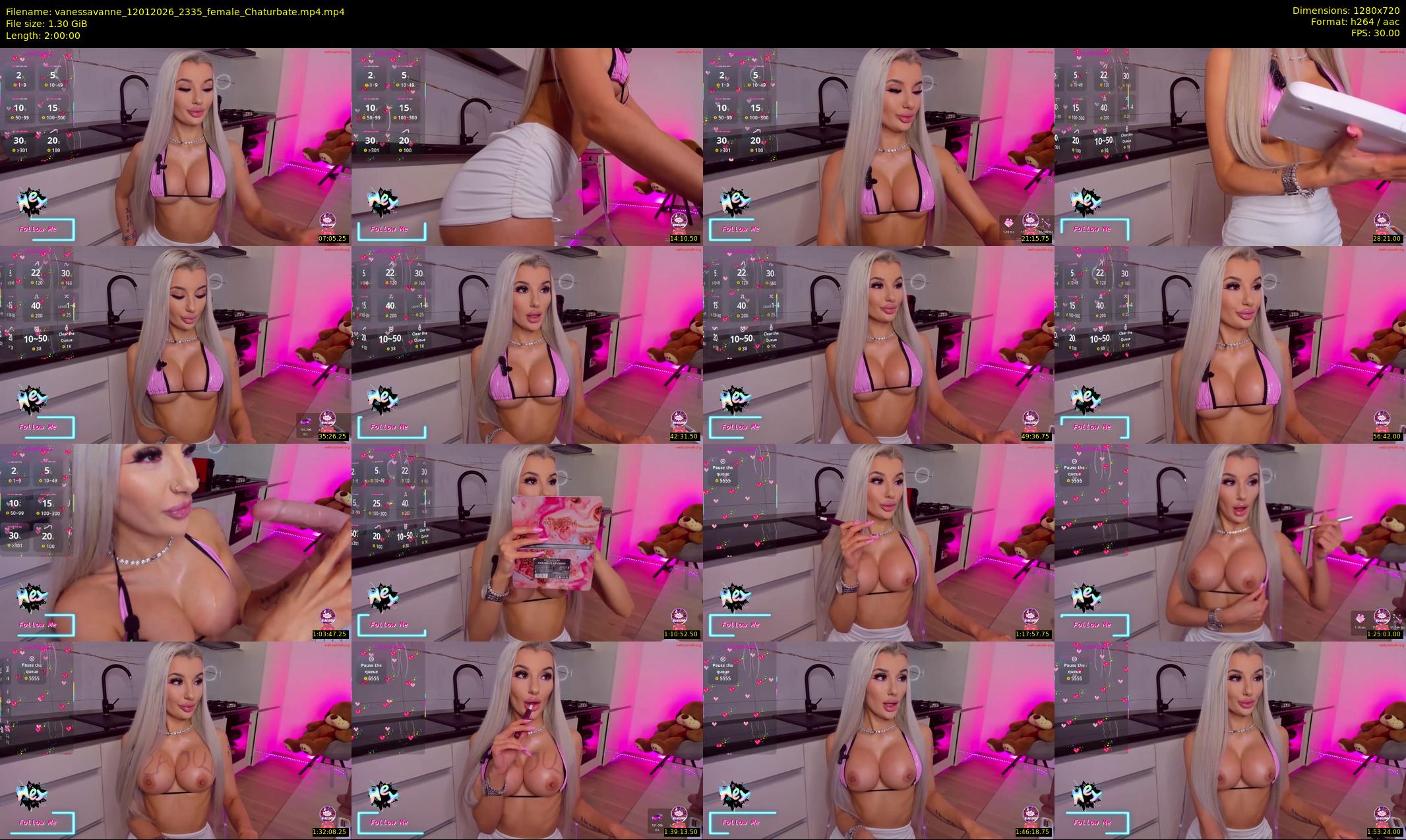 vanessavanne — 120 minute Chaturbate female cam show recording, 720p, Jan 12, 2026