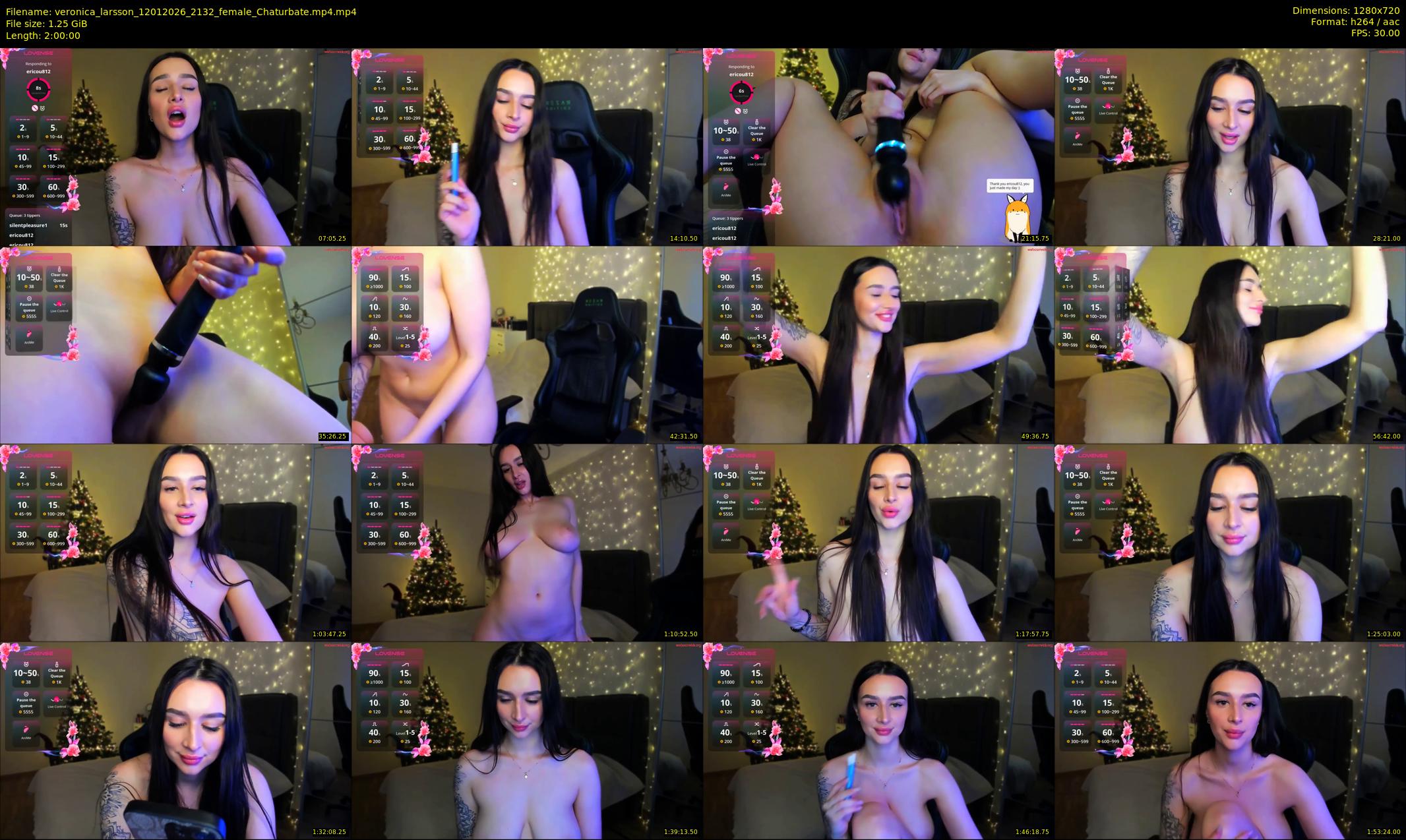 veronica_larsson — 120 minute Chaturbate female cam show recording, 720p, Jan 12, 2026