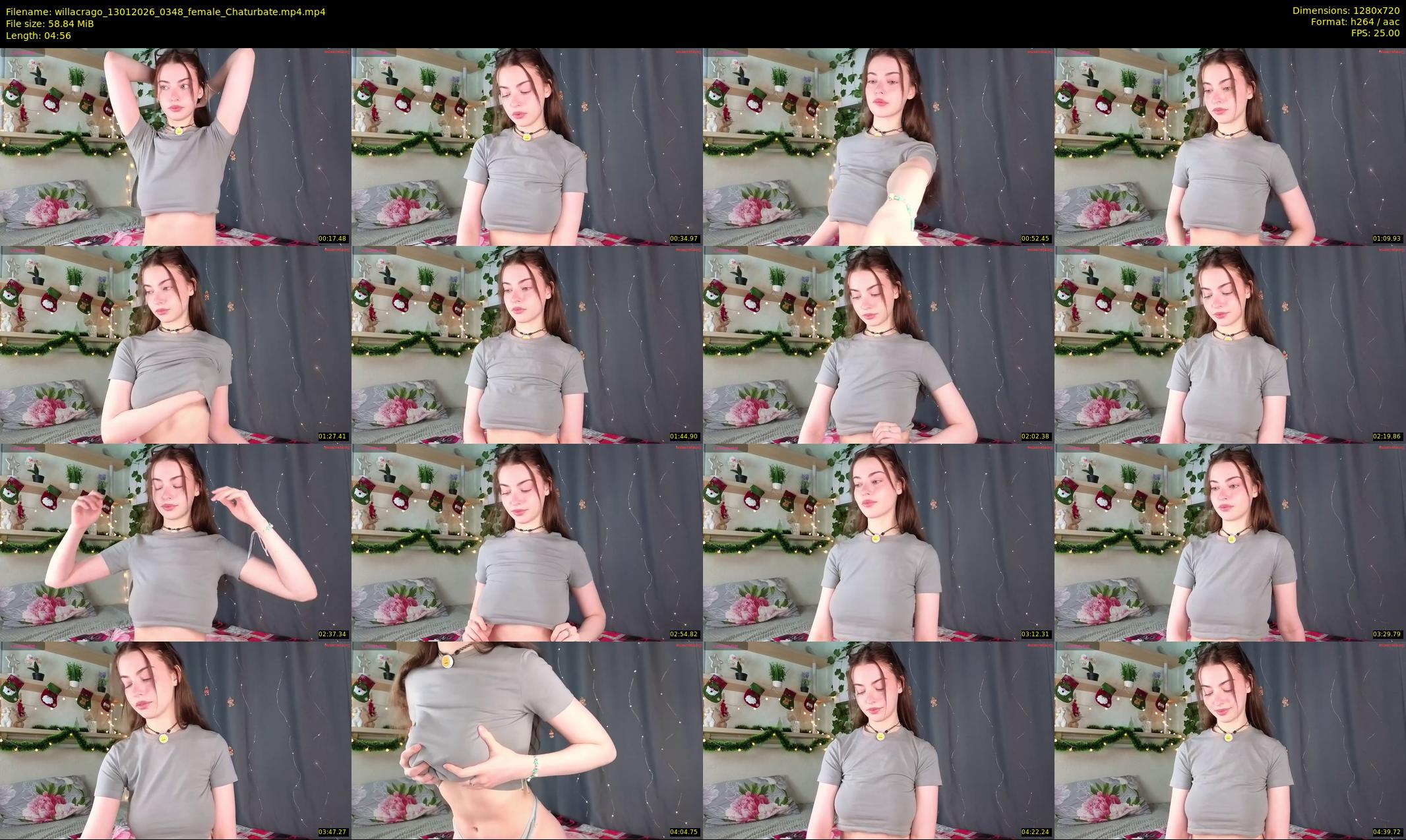willacrago — 5 minute Chaturbate female cam show recording, 720p, Jan 13, 2026