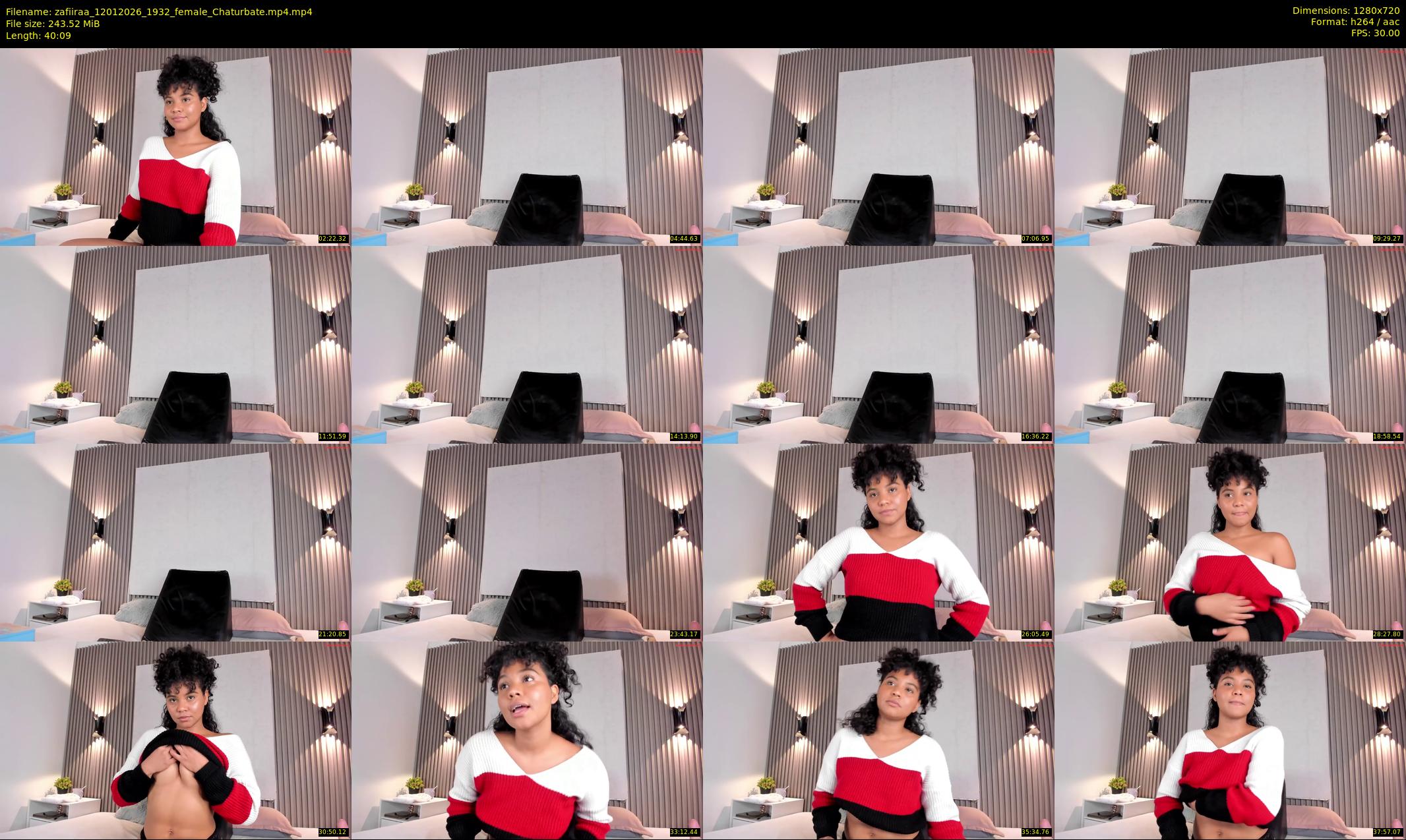 zafiiraa — 41 minute Chaturbate female cam show recording, 720p, Jan 12, 2026