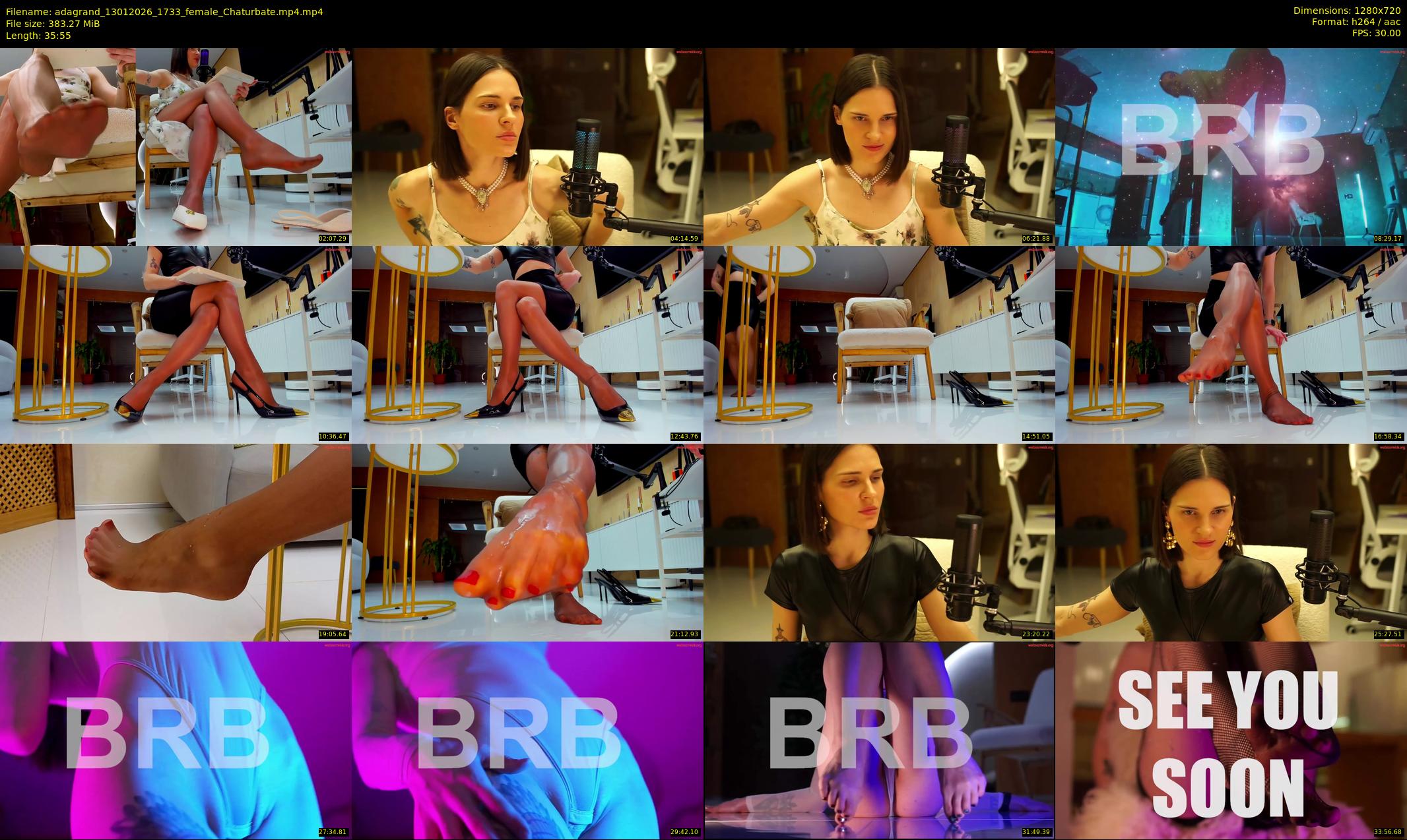 adagrand — 36 minute Chaturbate female cam show recording, 720p, Jan 13, 2026