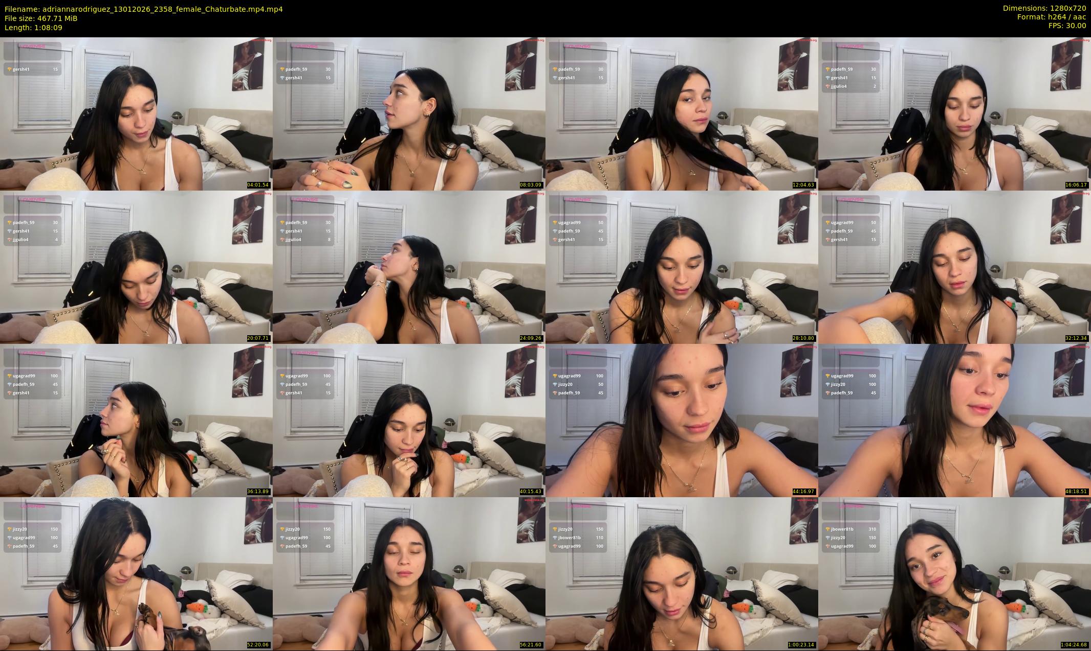 adriannarodriguez — 69 minute Chaturbate female cam show recording, 720p, Jan 13, 2026