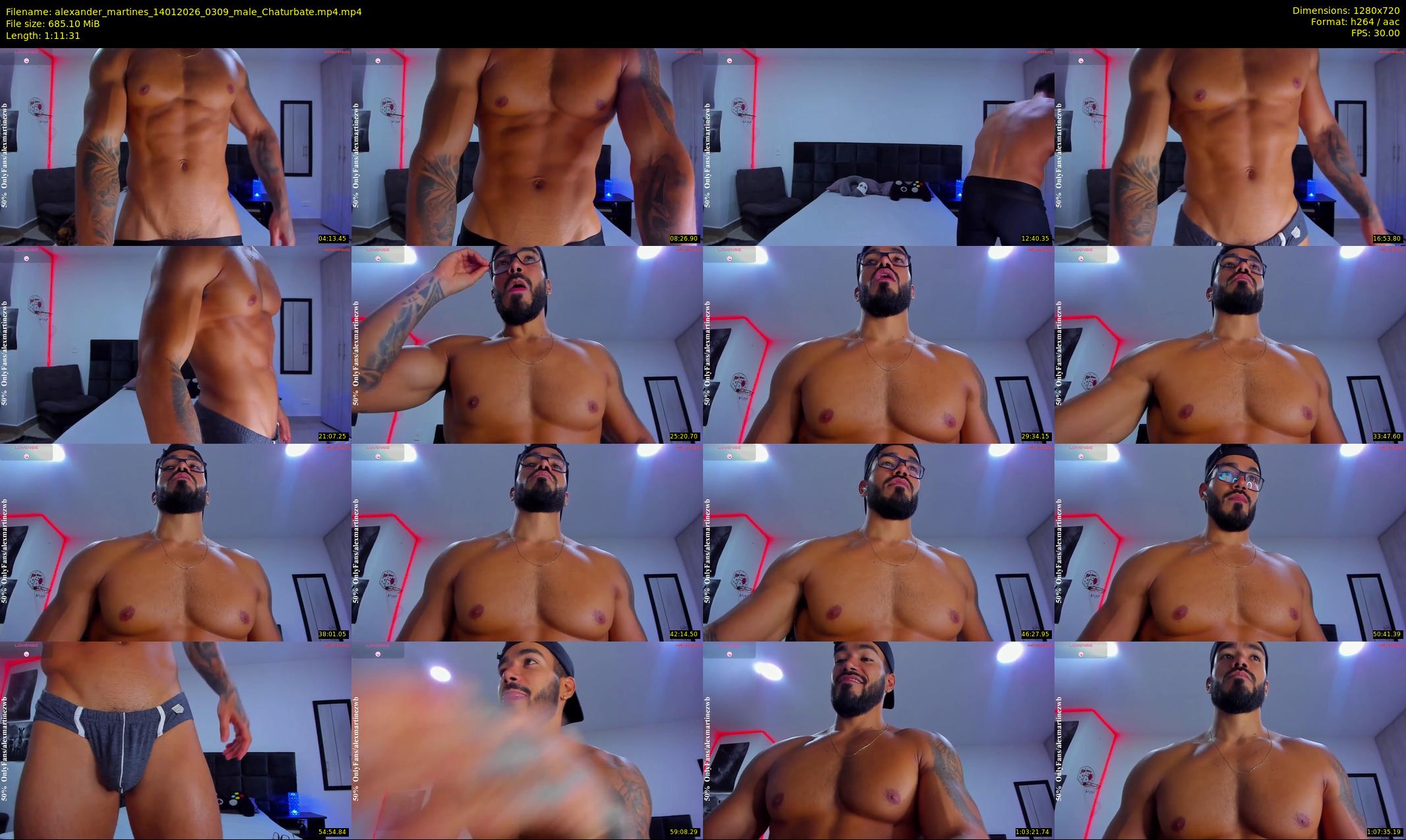 alexander_martines — 72 minute Chaturbate male cam show recording, 720p, Jan 14, 2026