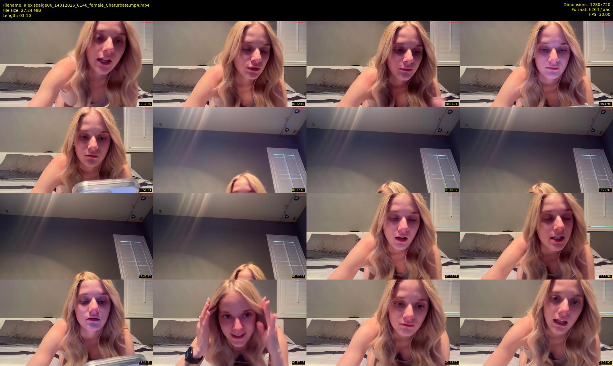 alexispaige06 — 4 minute Chaturbate female cam show recording, 720p, Jan 14, 2026