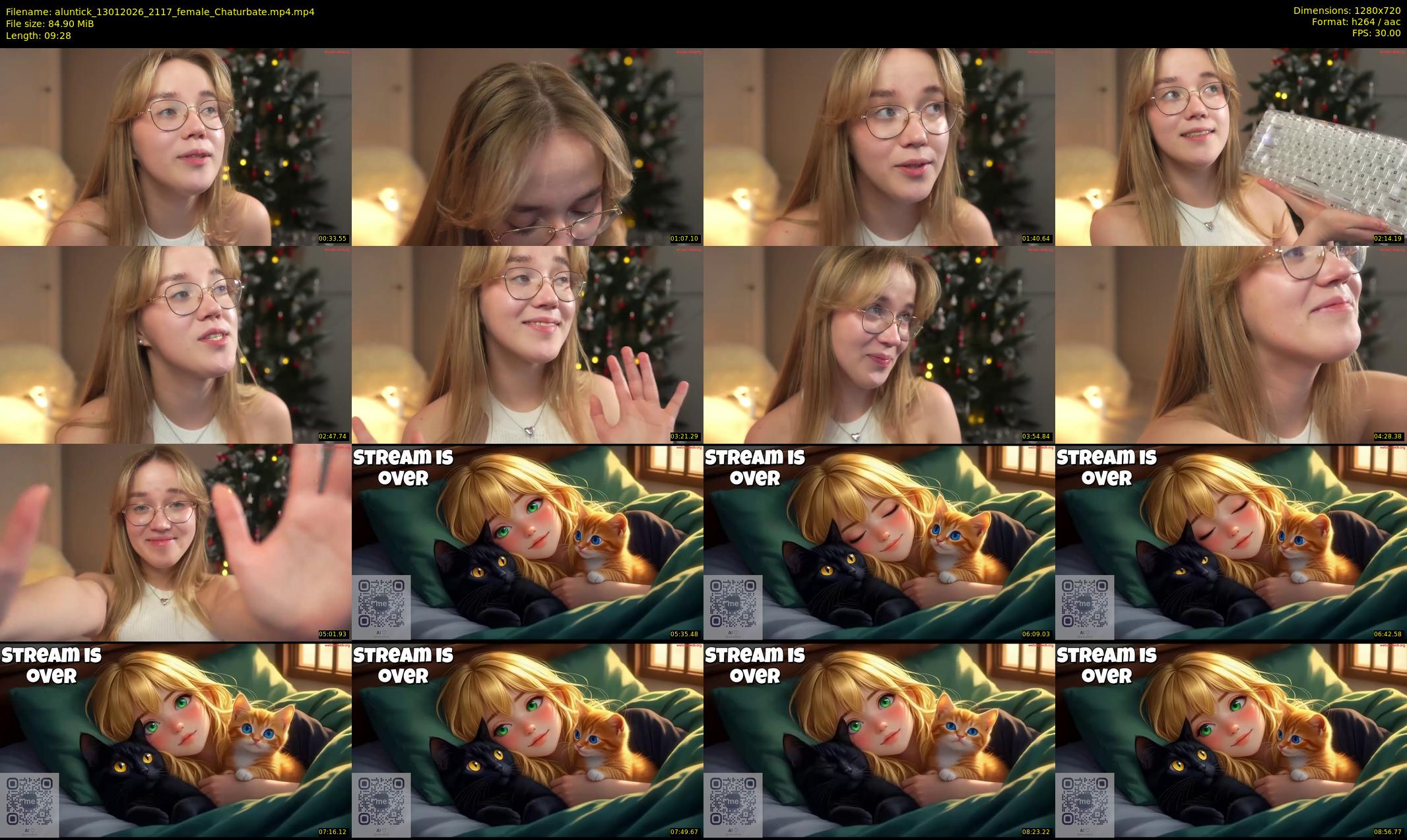 aluntick — 10 minute Chaturbate female cam show recording, 720p, Jan 13, 2026