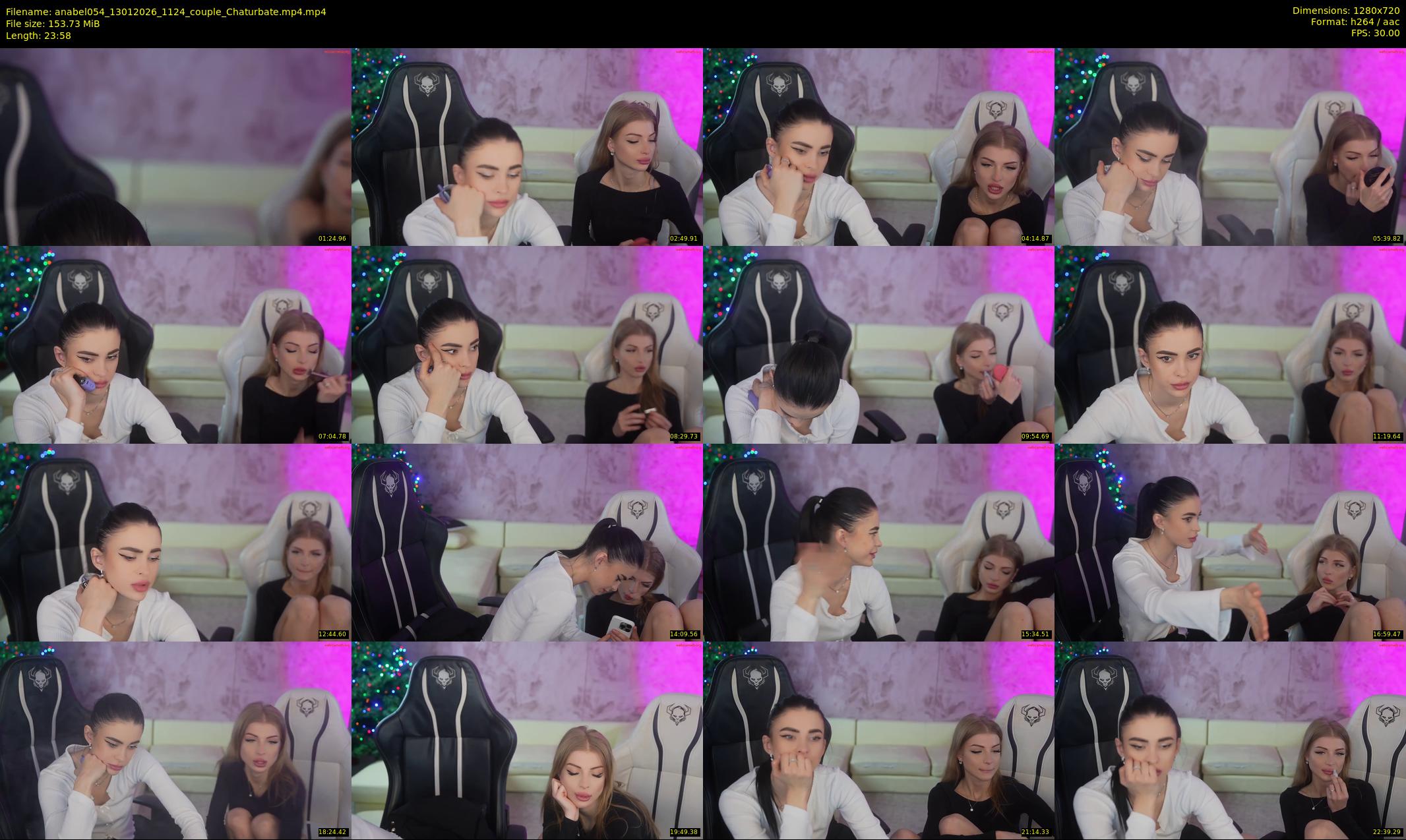 anabel054 — 24 minute Chaturbate female cam show recording, 720p, Jan 13, 2026