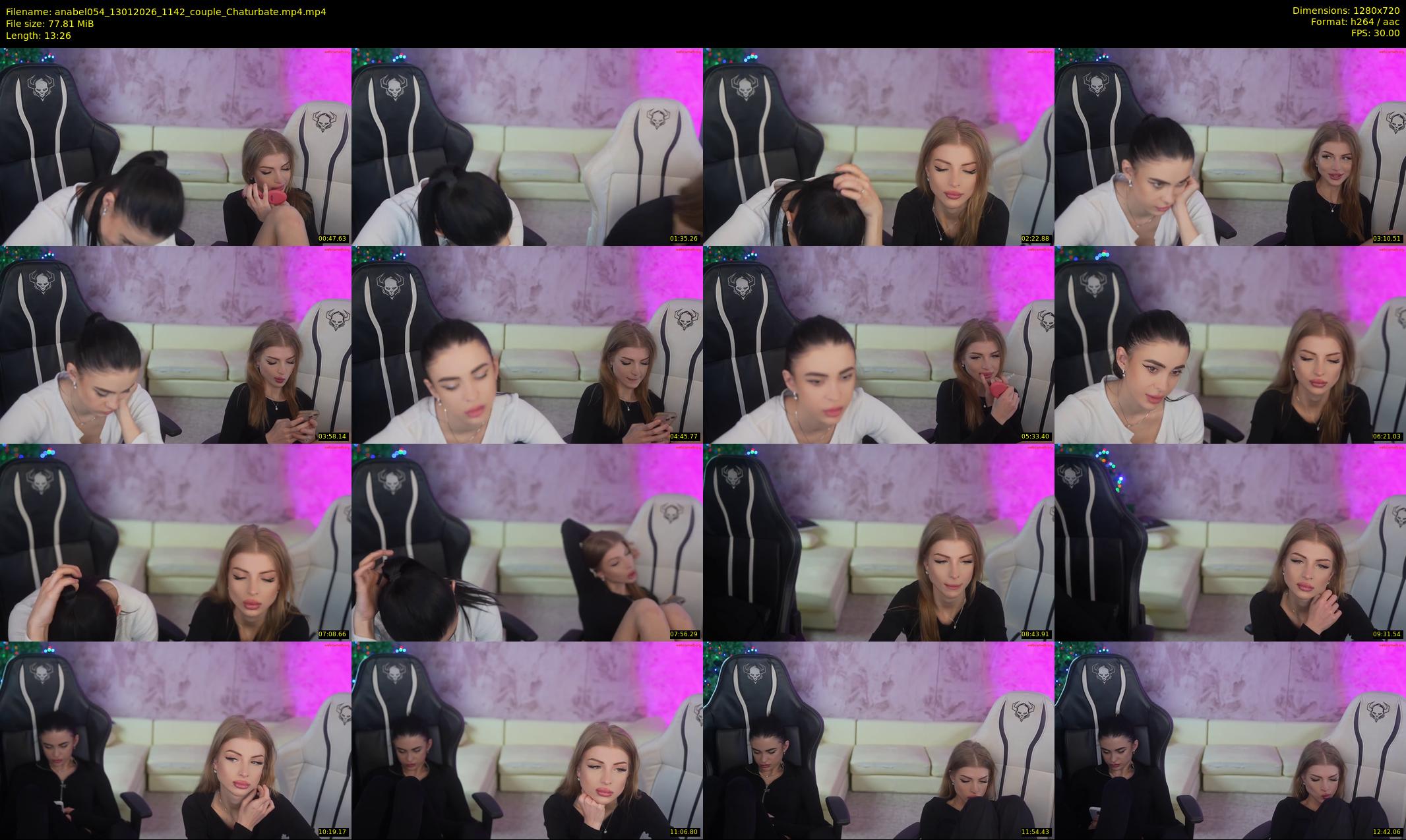 anabel054 — 14 minute Chaturbate female cam show recording, 720p, Jan 13, 2026