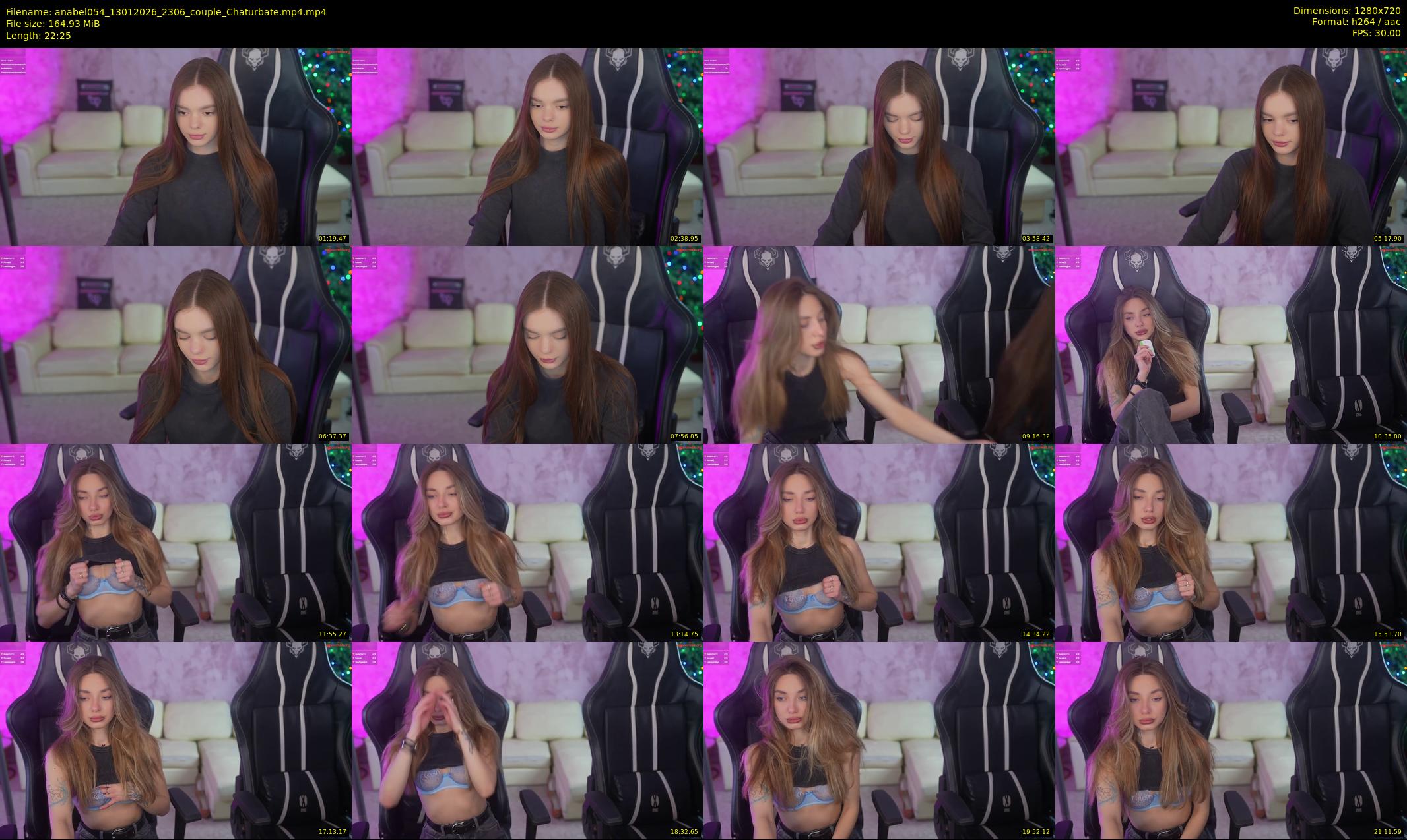 anabel054 — 23 minute Chaturbate female cam show recording, 720p, Jan 13, 2026