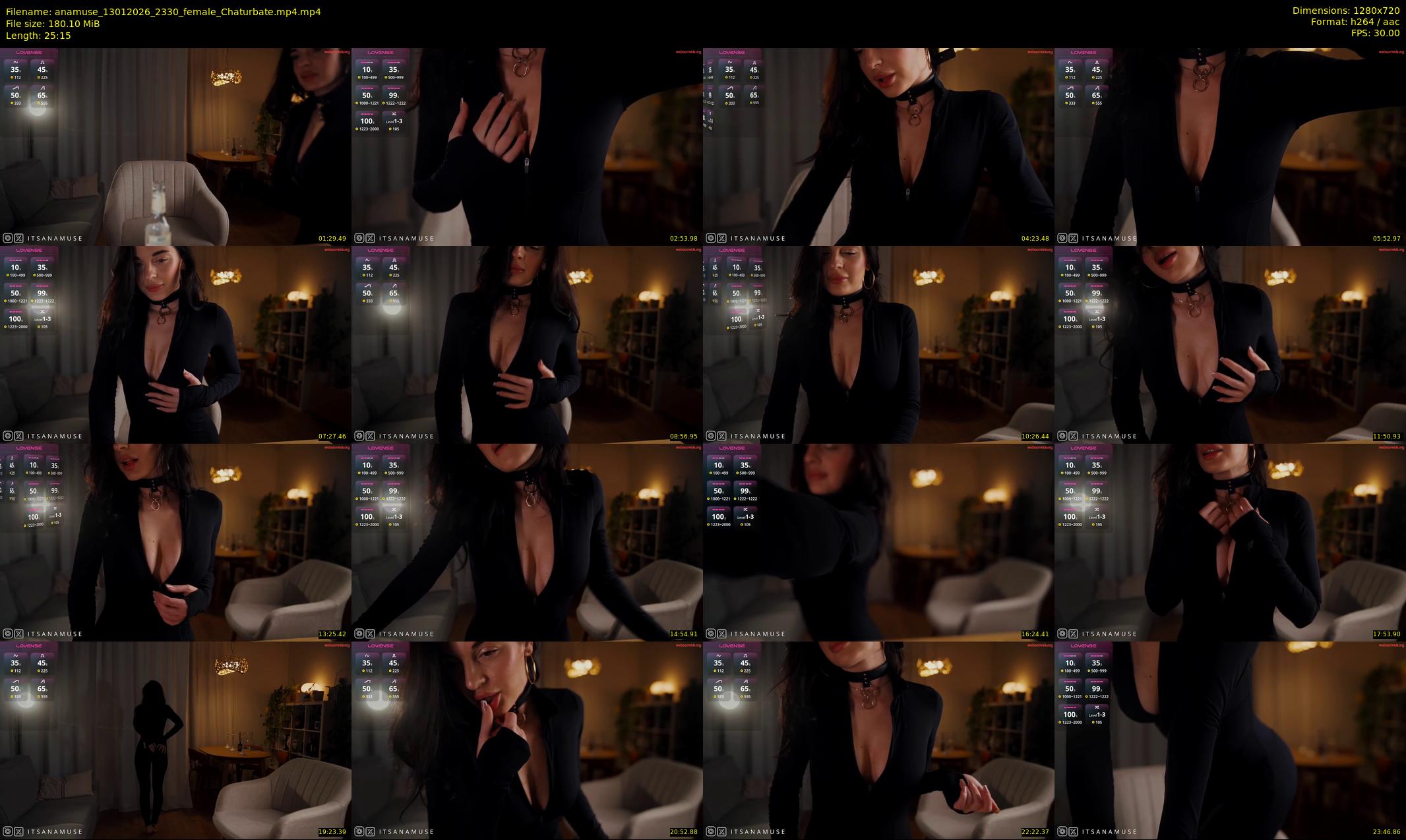 anamuse — 26 minute Chaturbate female cam show recording, 720p, Jan 13, 2026