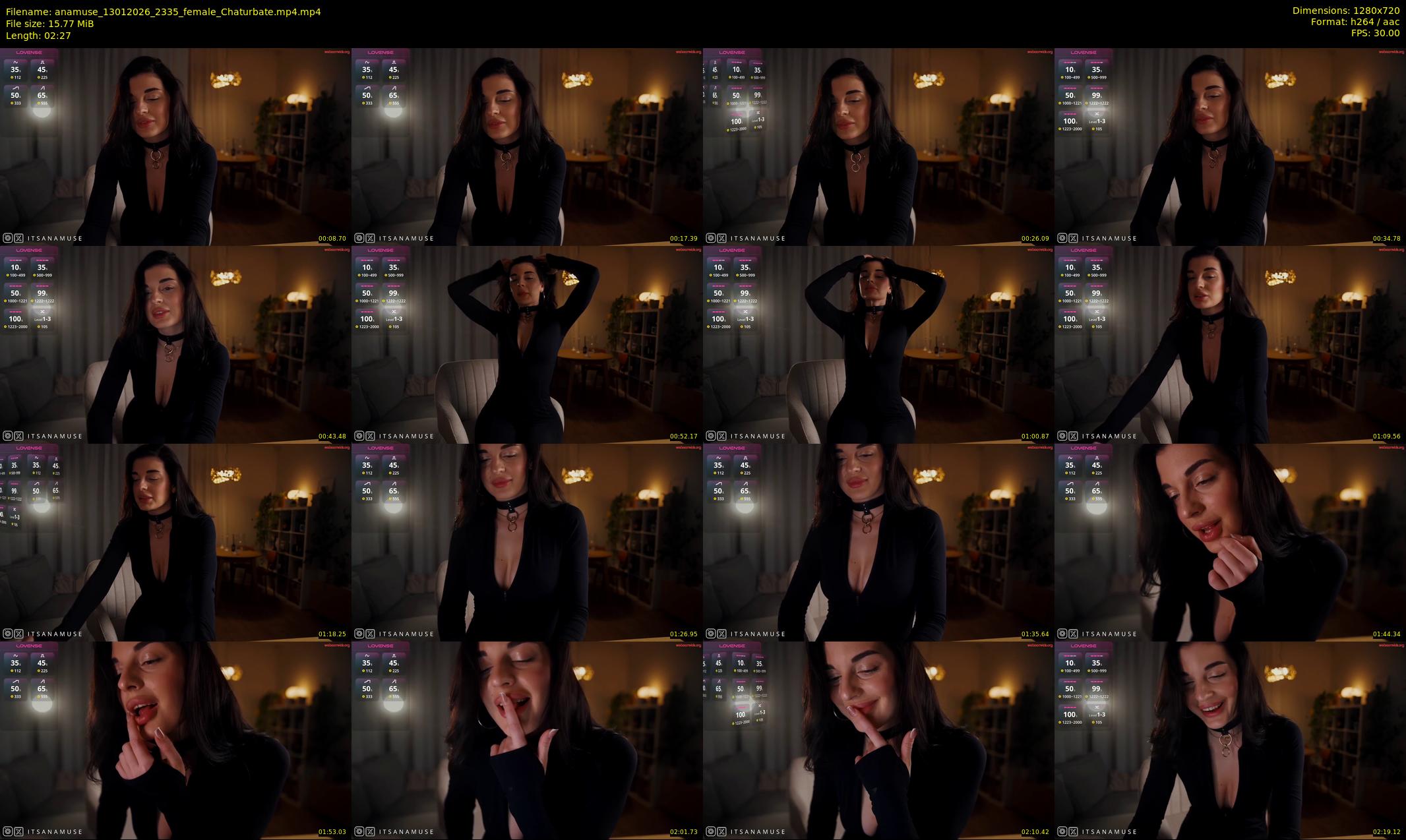 anamuse — 3 minute Chaturbate female cam show recording, 720p, Jan 13, 2026