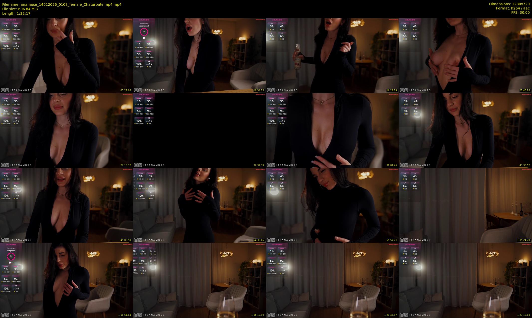 anamuse — 93 minute Chaturbate female cam show recording, 720p, Jan 14, 2026