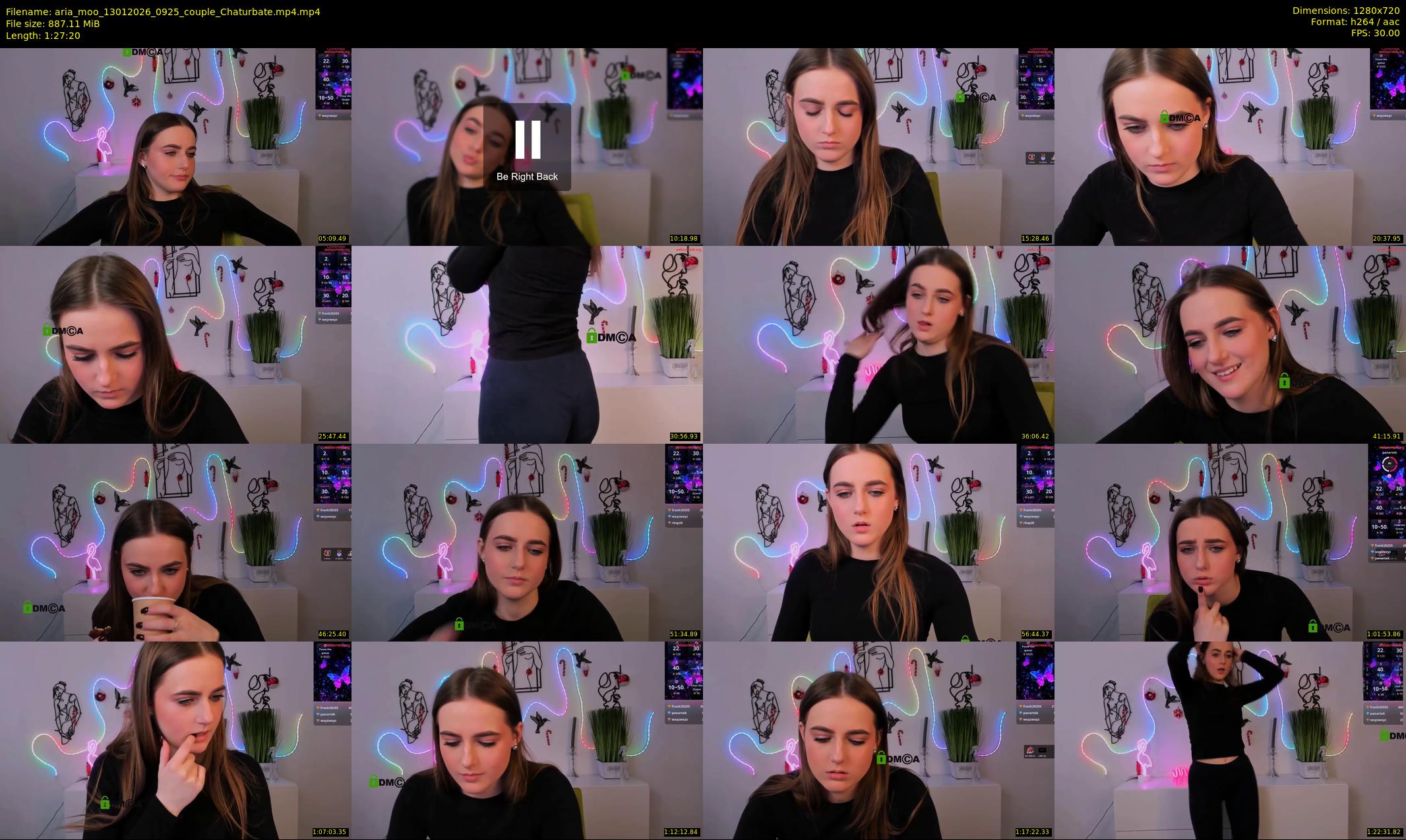 aria_moo — 88 minute Chaturbate couple cam show recording, 720p, Jan 13, 2026
