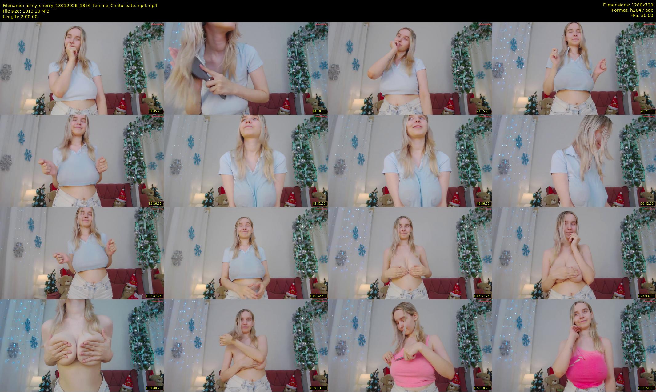 ashly_cherry — 120 minute Chaturbate female cam show recording, 720p, Jan 13, 2026