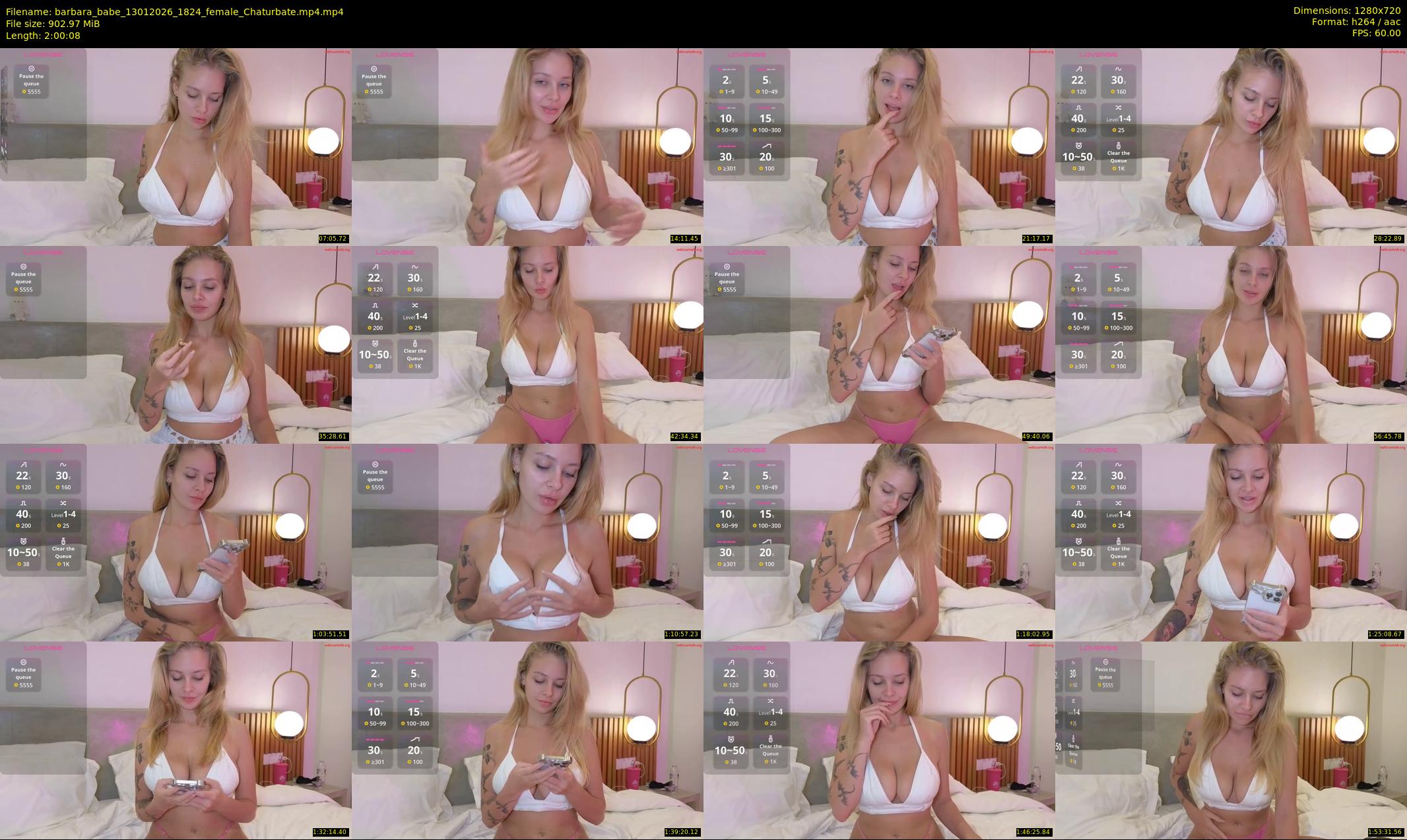barbara_babe — 121 minute Chaturbate female cam show recording, 720p, Jan 13, 2026