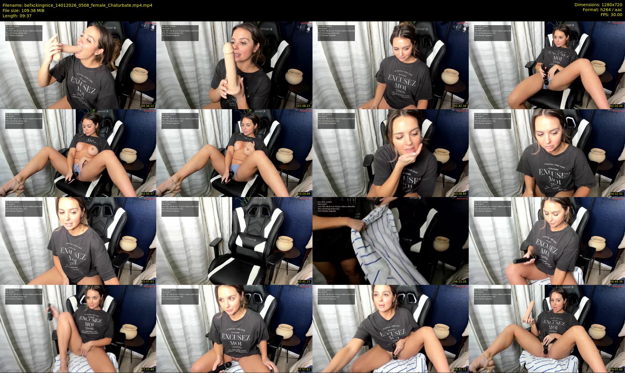 befxckingnice — 10 minute Chaturbate female cam show recording, 720p, Jan 14, 2026