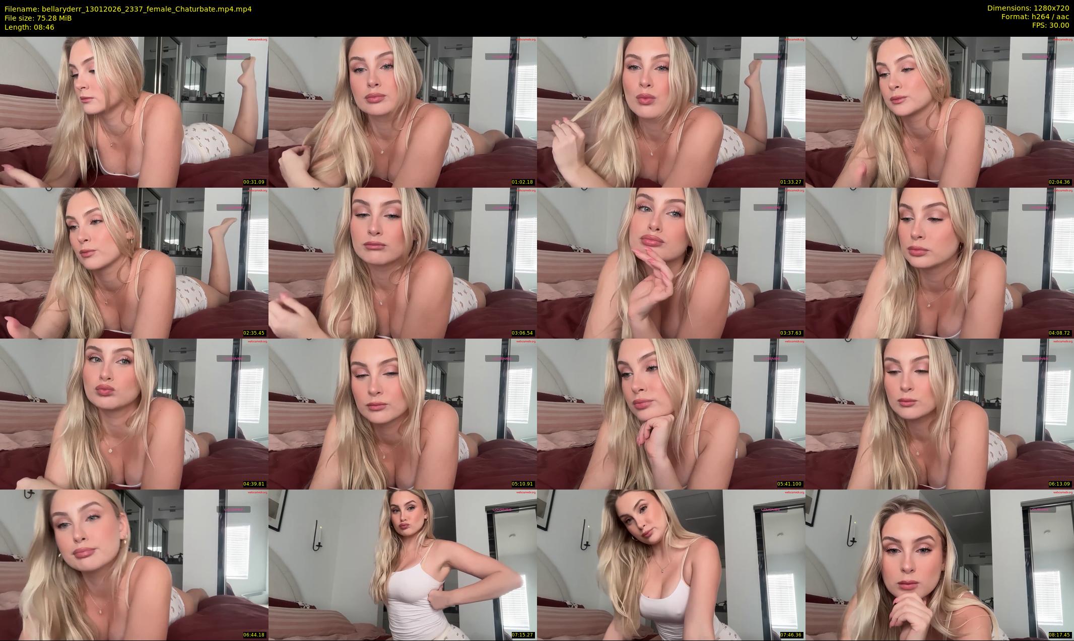bellaryderr — 9 minute Chaturbate female cam show recording, 720p, Jan 13, 2026