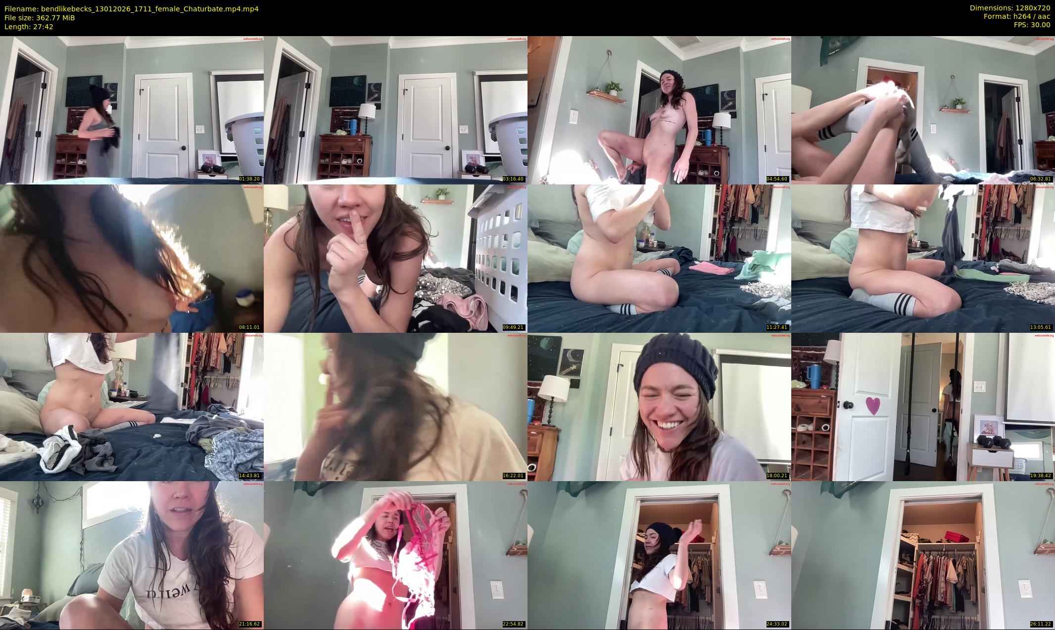 bendlikebecks — 28 minute Chaturbate female cam show recording, 720p, Jan 13, 2026