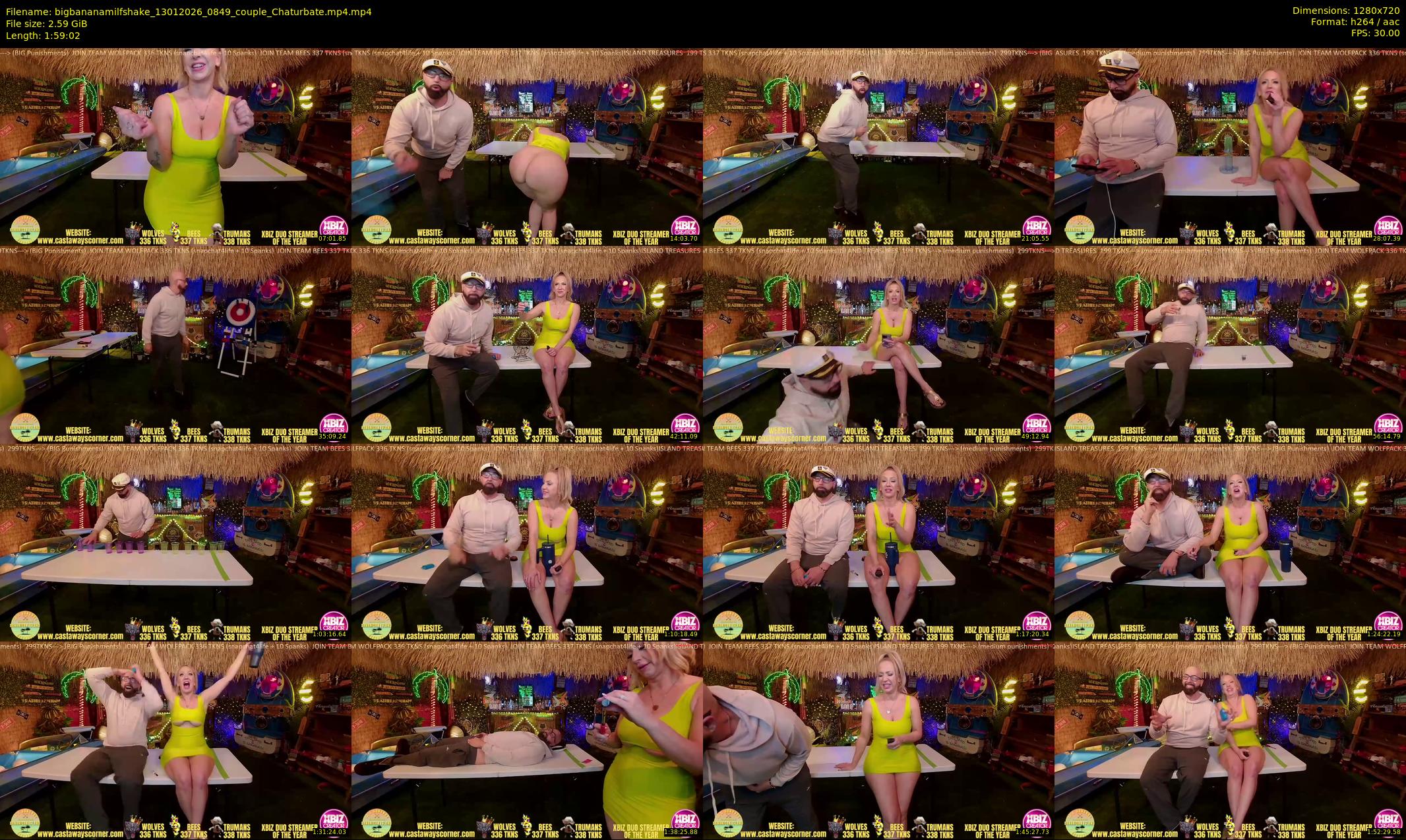 bigbananamilfshake — 120 minute Chaturbate couple cam show recording, 720p, Jan 13, 2026
