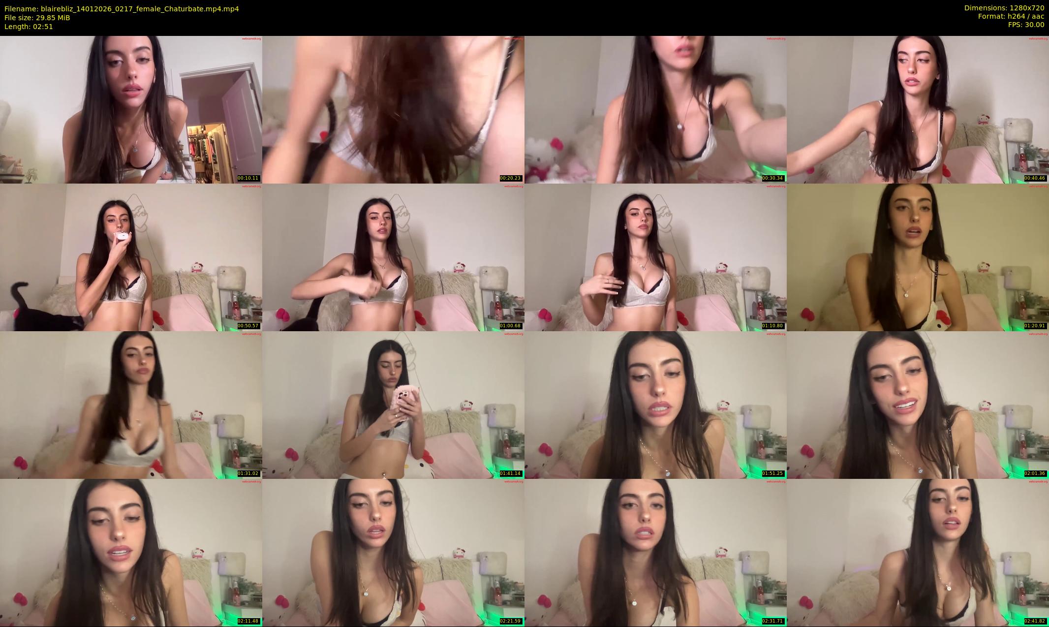 blairebliz — 3 minute Chaturbate female cam show recording, 720p, Jan 14, 2026