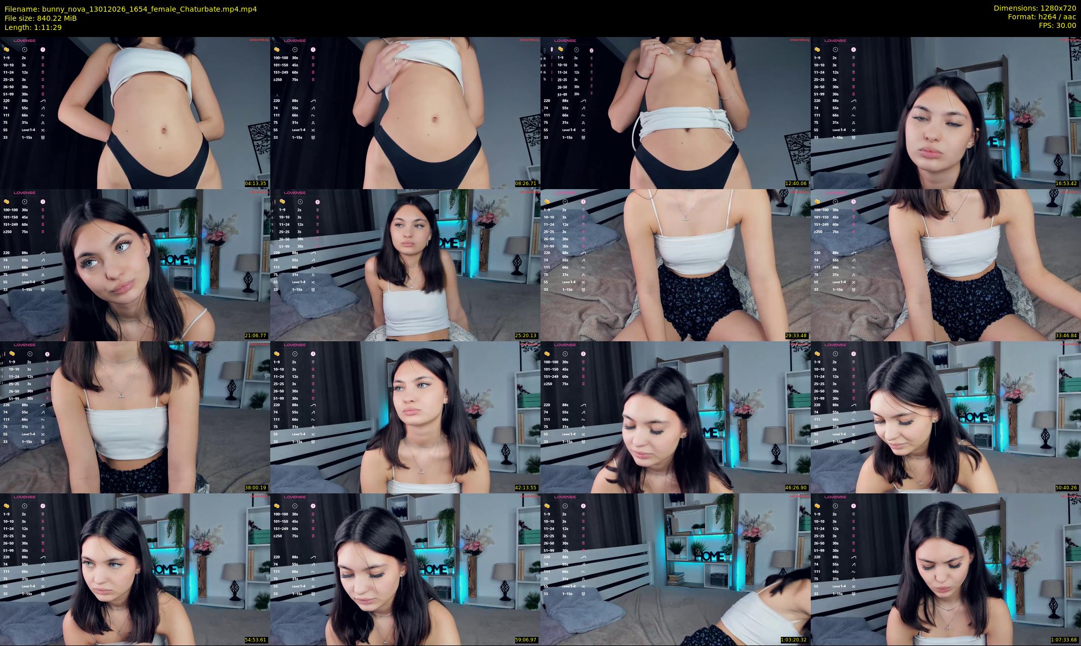 bunny_nova — 72 minute Chaturbate female cam show recording, 720p, Jan 13, 2026
