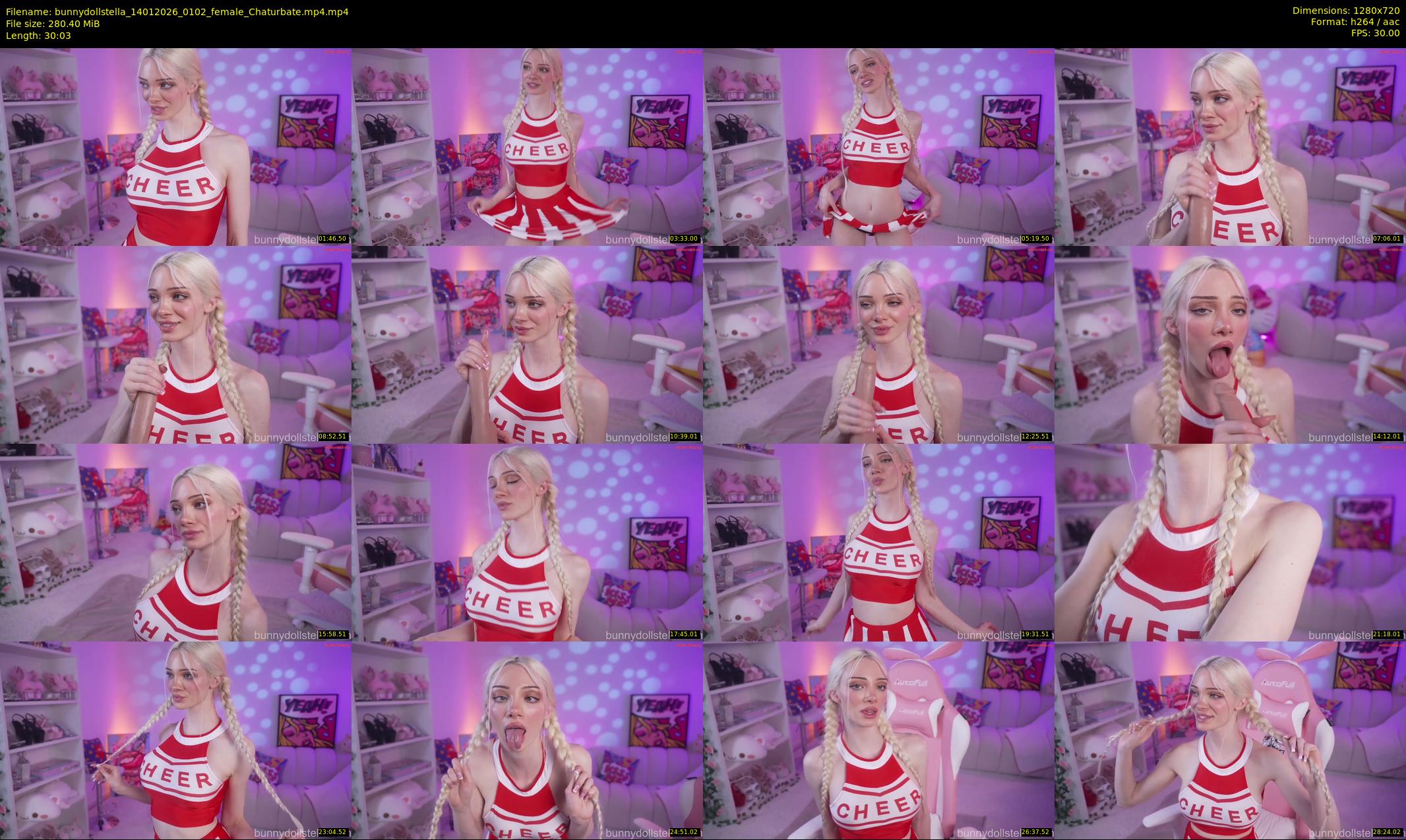 bunnydollstella — 31 minute Chaturbate female cam show recording, 720p, Jan 14, 2026