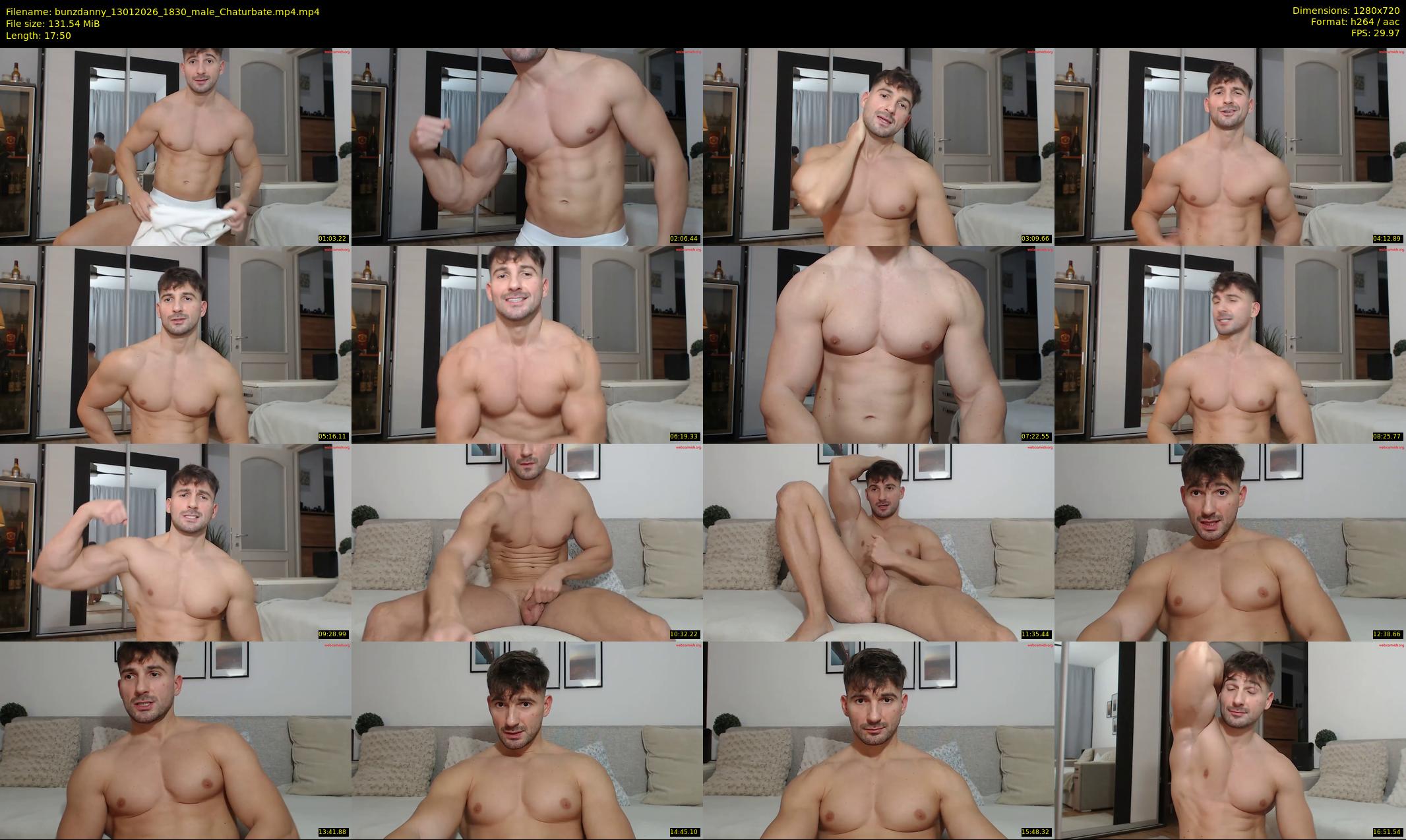 bunzdanny — 18 minute Chaturbate male cam show recording, 720p, Jan 13, 2026