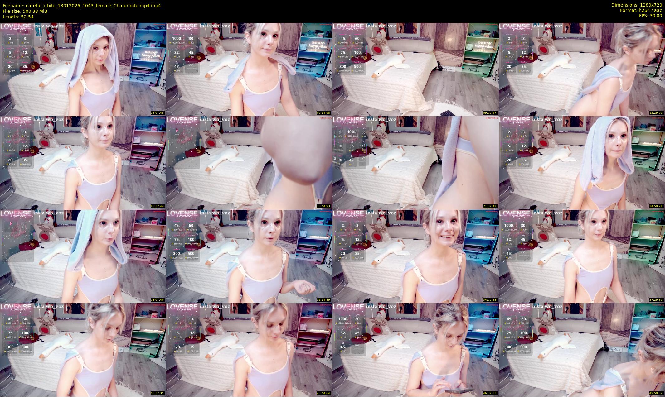 careful_i_bite — 53 minute Chaturbate female cam show recording, 720p, Jan 13, 2026