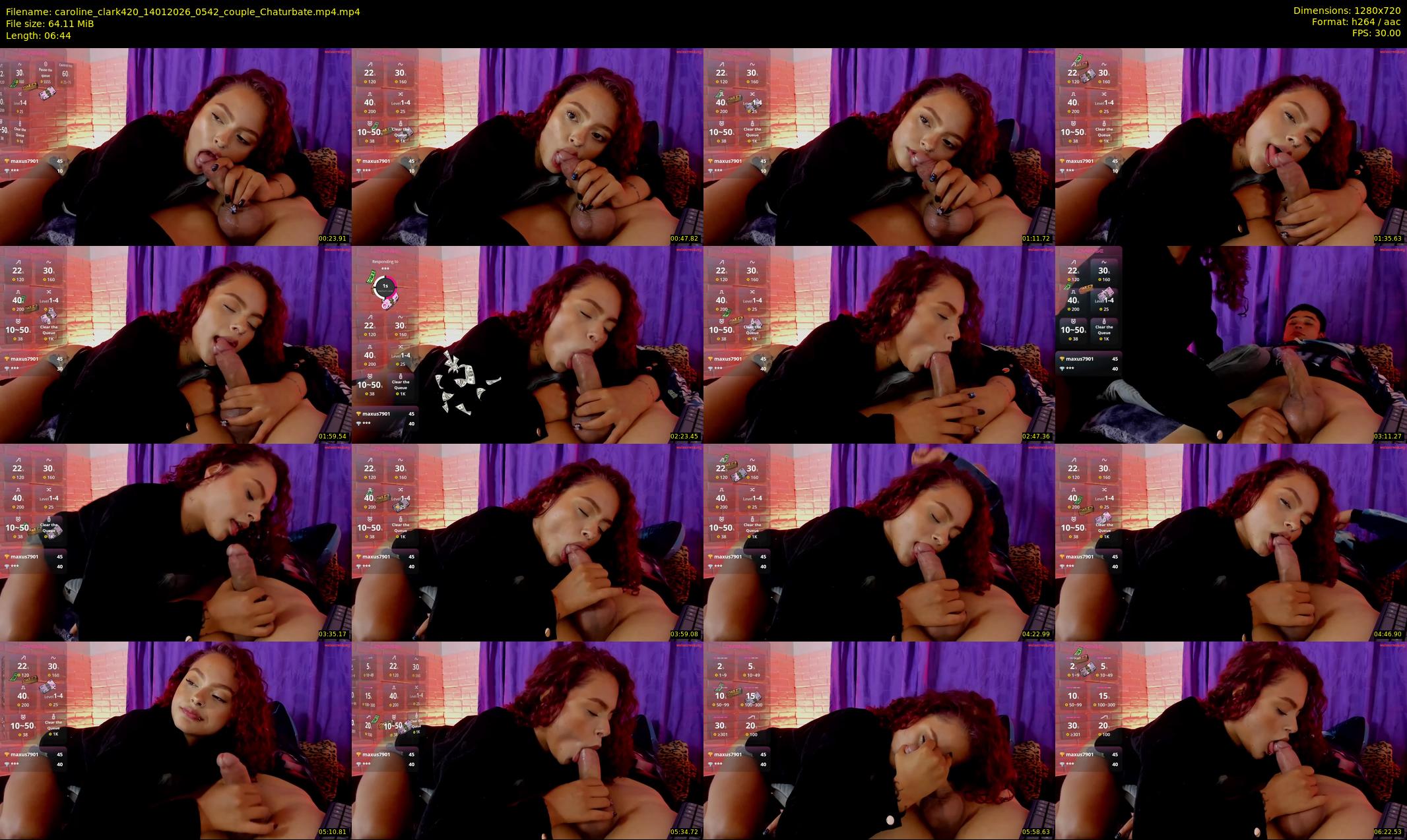 caroline_clark420 — 7 minute Chaturbate couple cam show recording, 720p, Jan 14, 2026