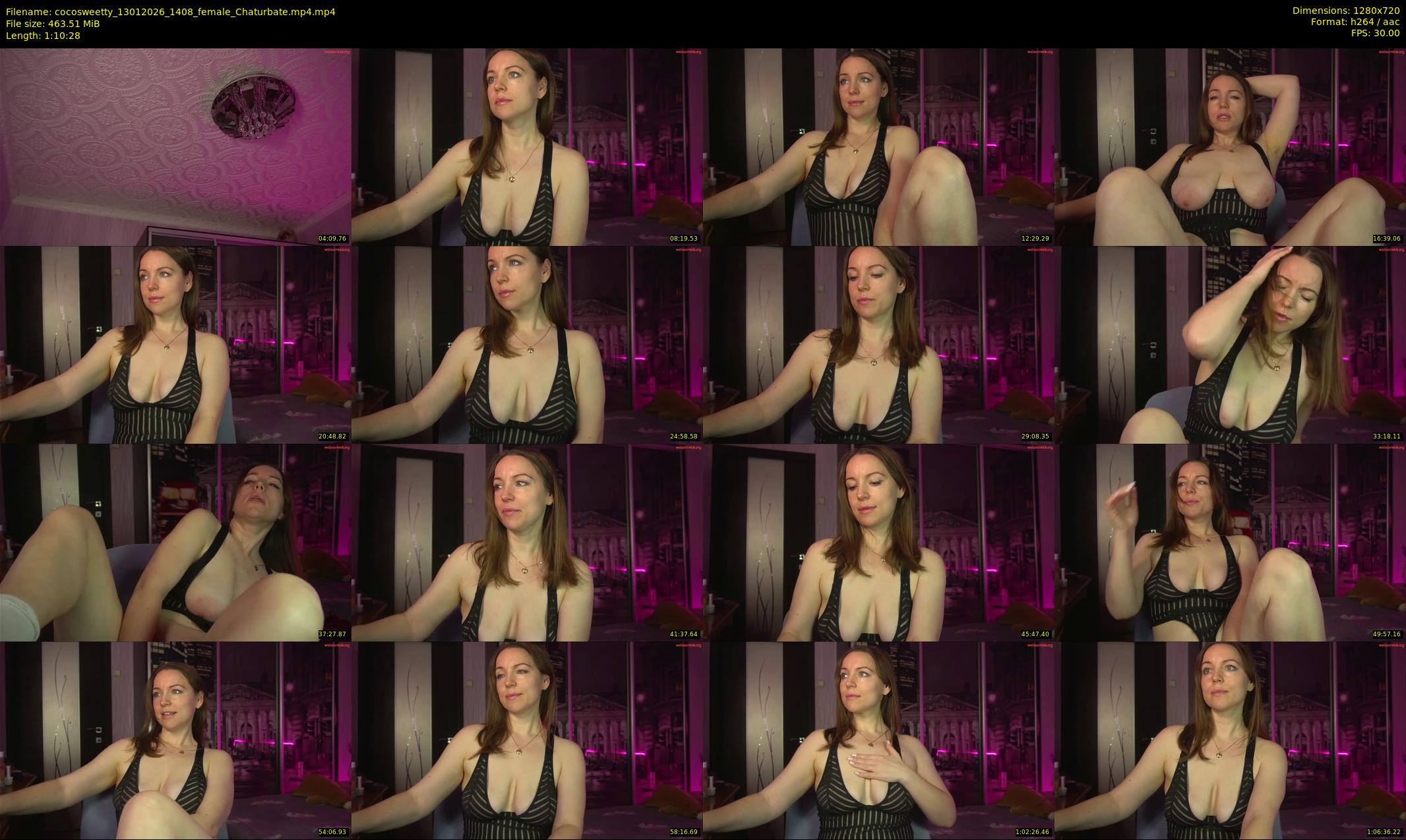 cocosweetty — 71 minute Chaturbate female cam show recording, 720p, Jan 13, 2026