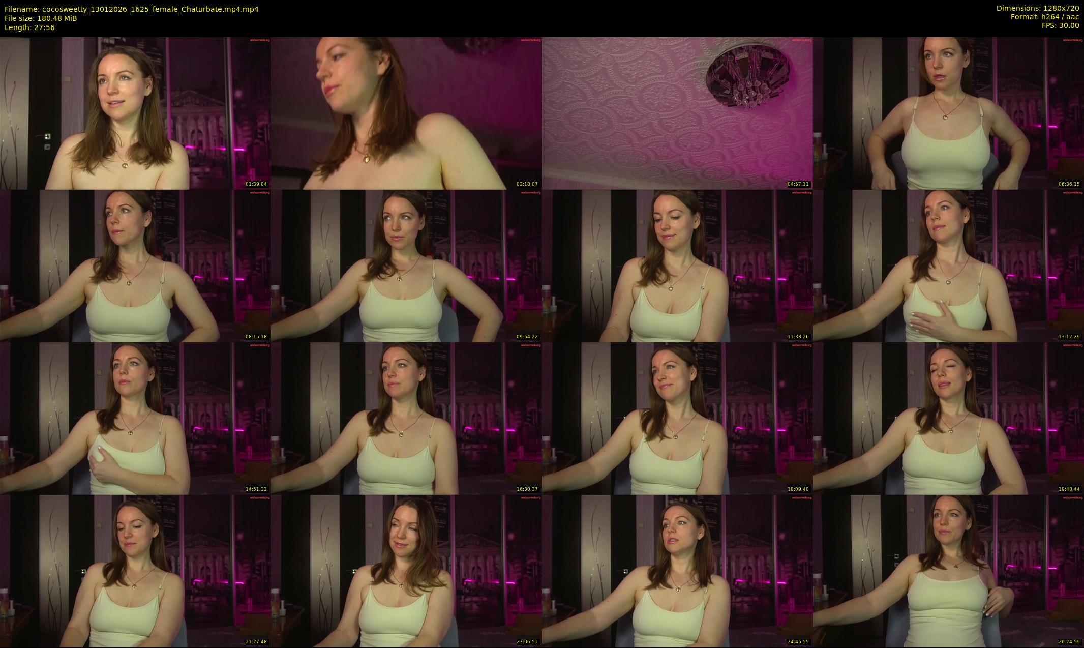cocosweetty — 28 minute Chaturbate female cam show recording, 720p, Jan 13, 2026