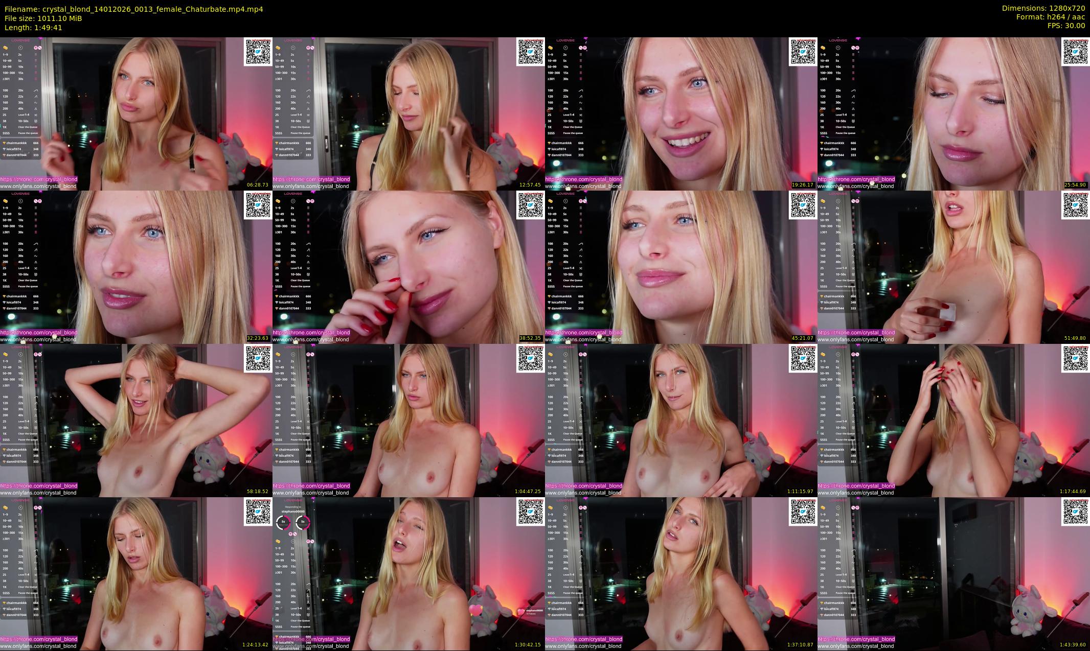 crystal_blond — 110 minute Chaturbate female cam show recording, 720p, Jan 14, 2026