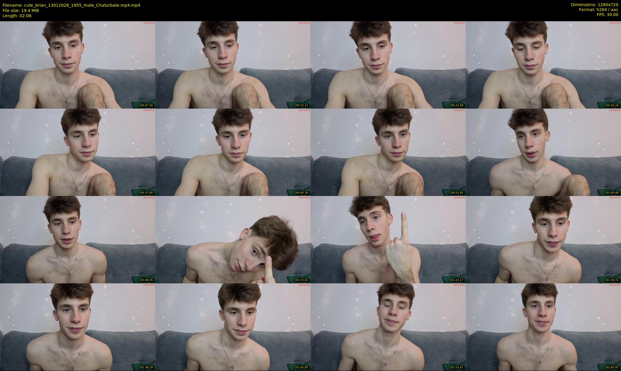 cute_brian — 3 minute Chaturbate male cam show recording, 720p, Jan 13, 2026