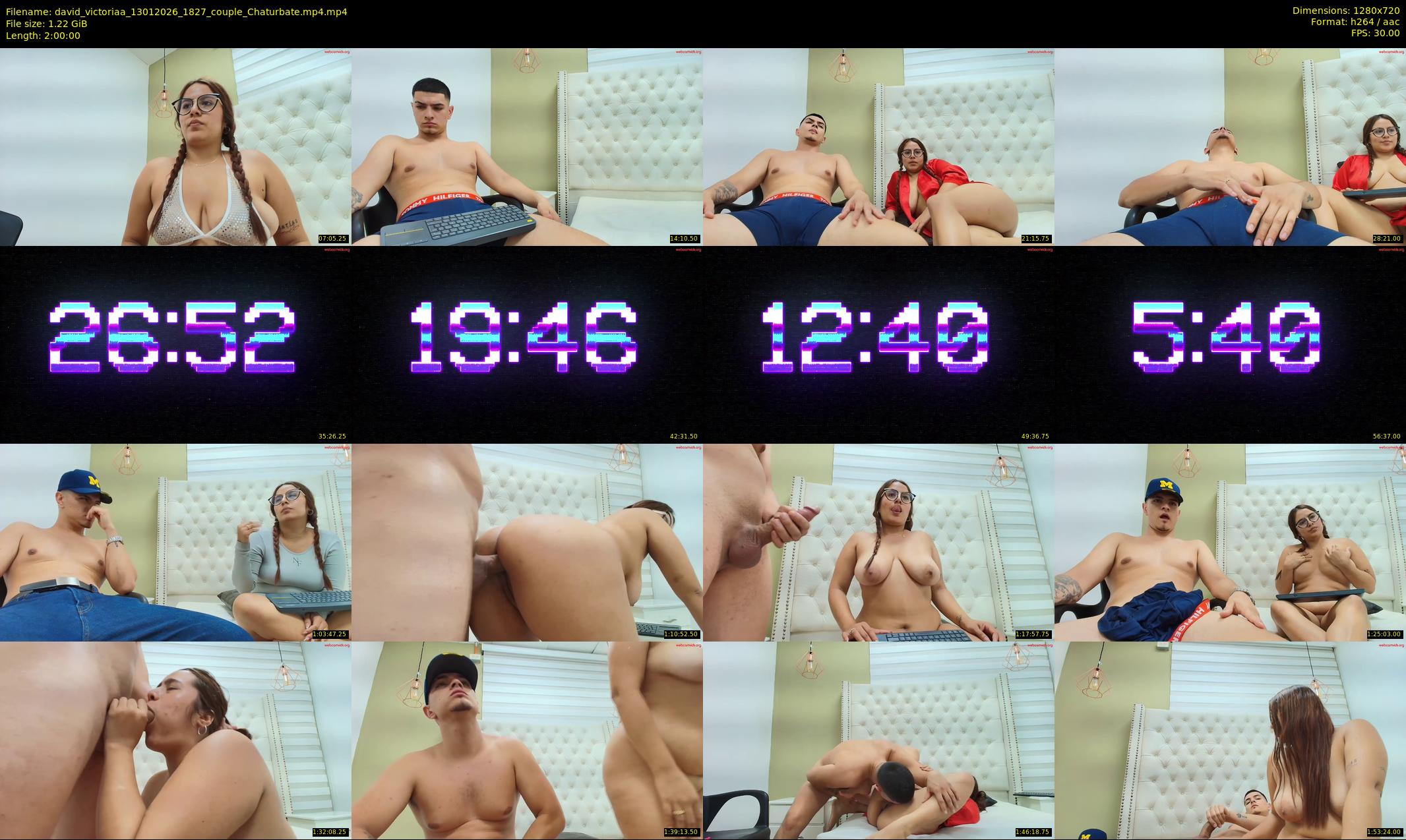 david_victoriaa — 120 minute Chaturbate couple cam show recording, 720p, Jan 13, 2026