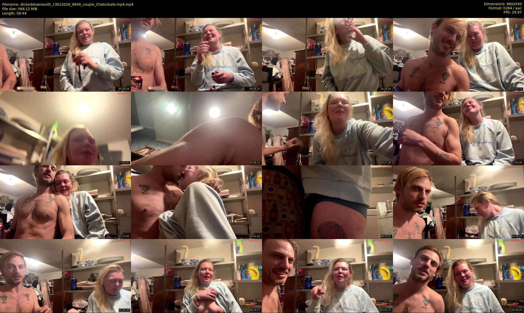 dickeddownsouth — 59 minute Chaturbate couple cam show recording, 480p, Jan 13, 2026