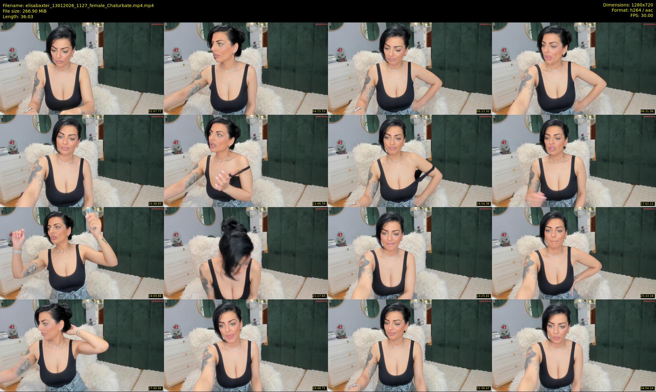 elisabaxter — 37 minute Chaturbate female cam show recording, 720p, Jan 13, 2026